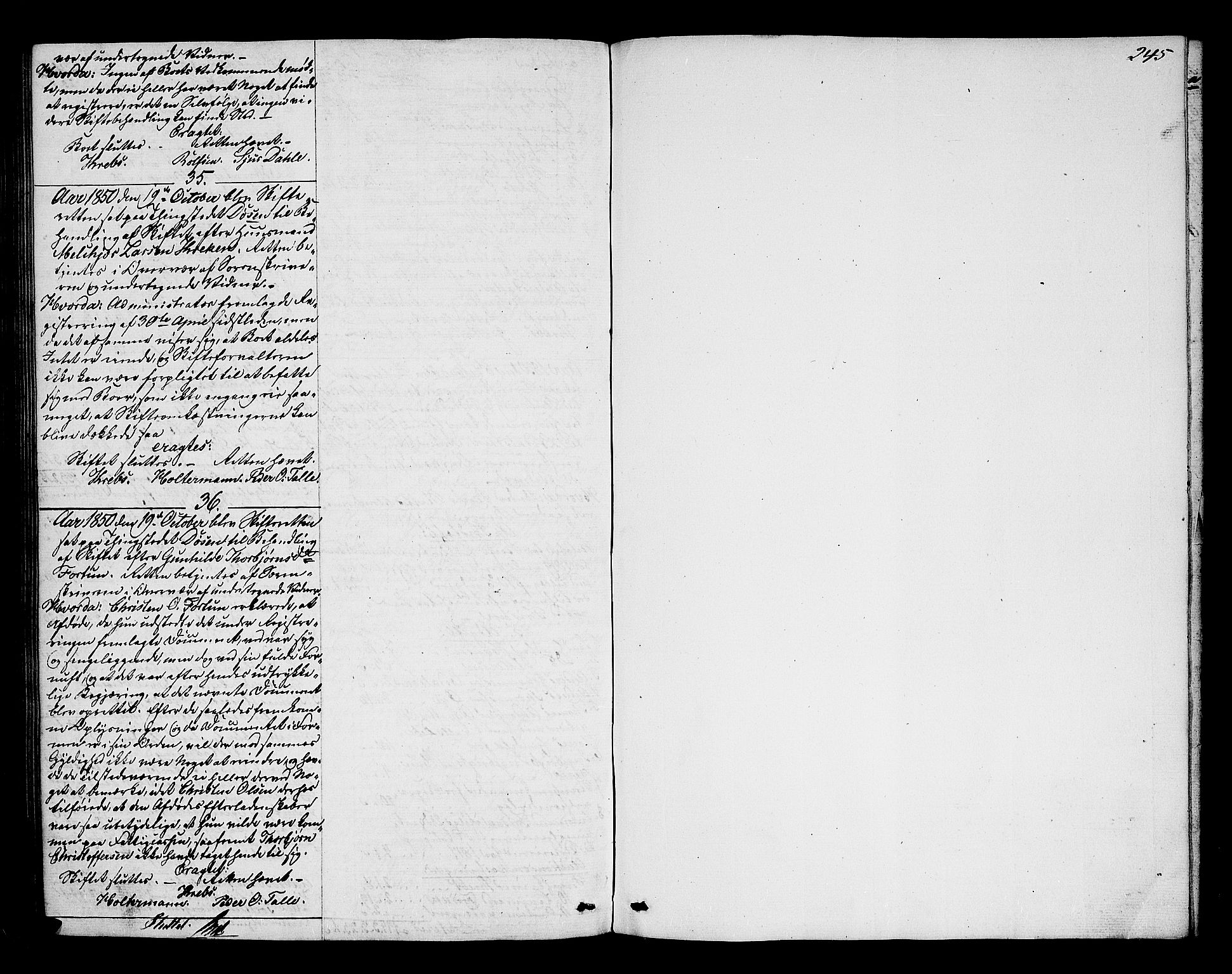 Indre Sogn tingrett, AV/SAB-A-3301/1/H/Hd/L0002: Skifteutlodningsprotokoll 2, 1846-1850, p. 244b-245a