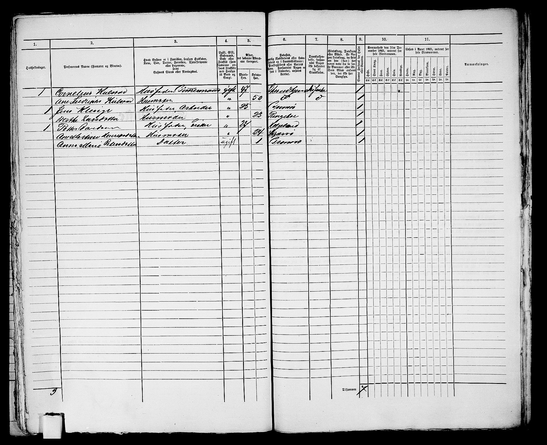 RA, 1865 census for Tromsø, 1865, p. 783