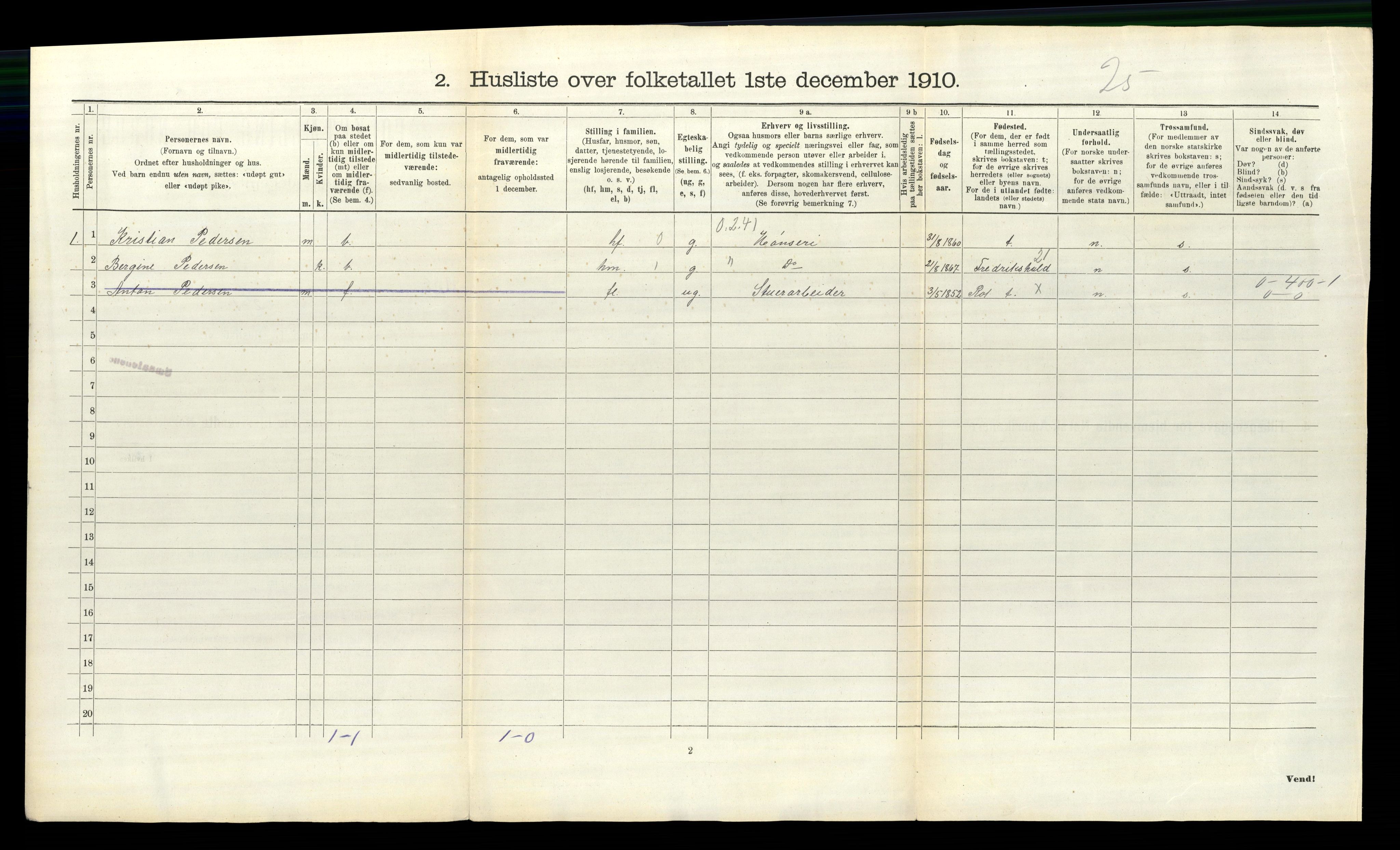 RA, 1910 census for Berg, 1910, p. 54