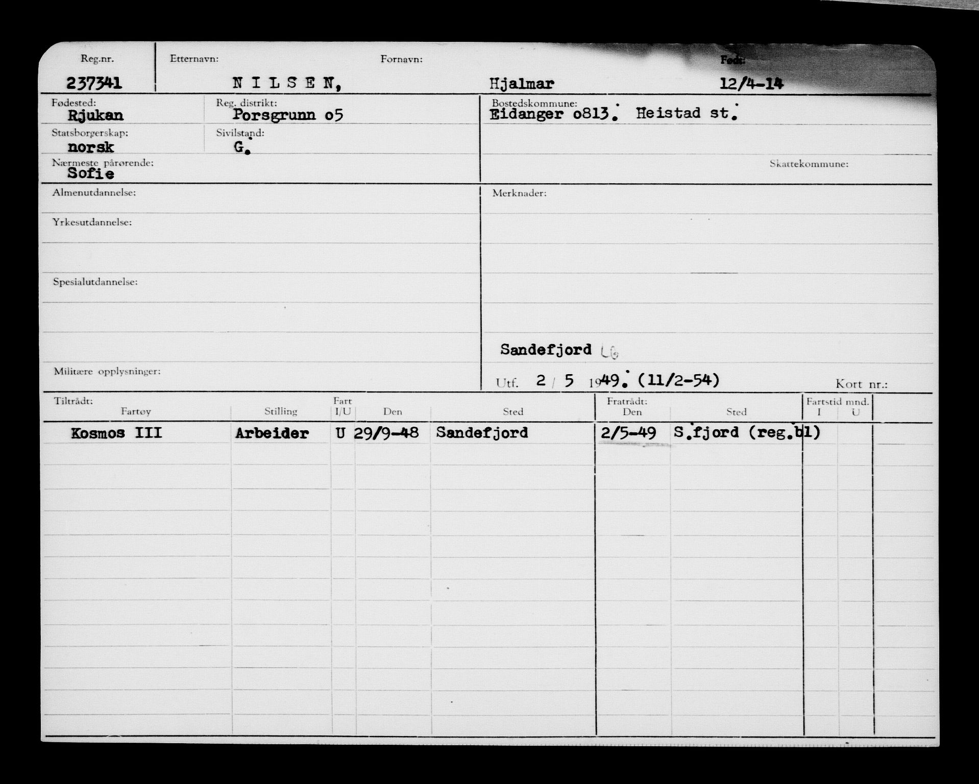 Direktoratet for sjømenn, AV/RA-S-3545/G/Gb/L0120: Hovedkort, 1914, p. 23