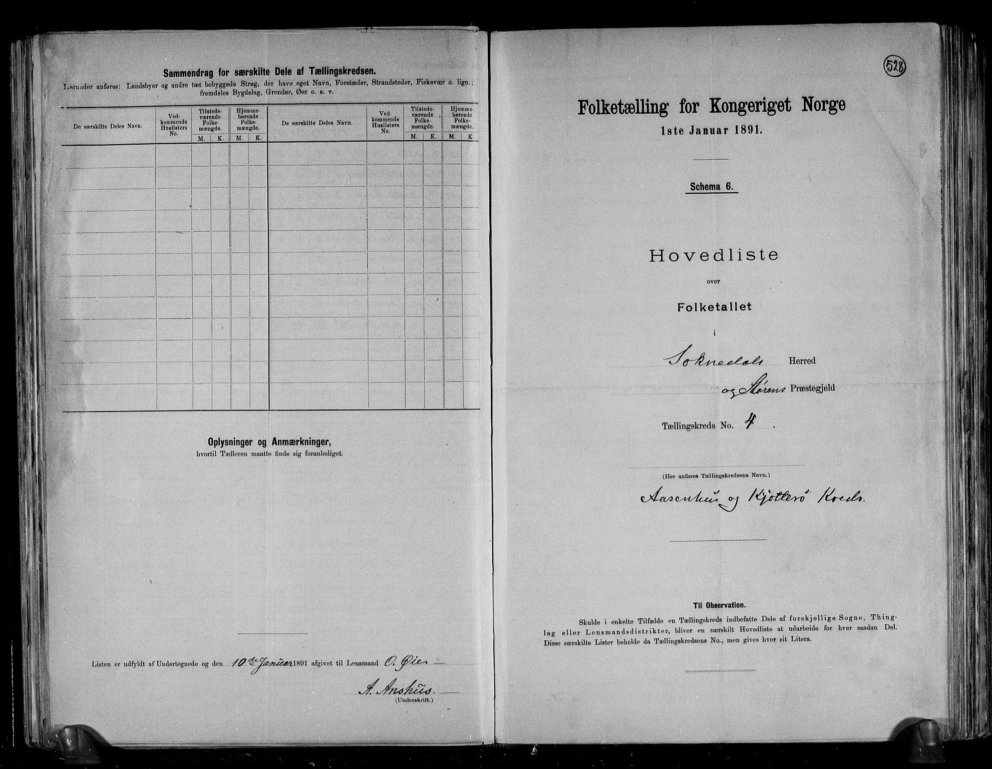 RA, 1891 census for 1649 Soknedal, 1891, p. 11