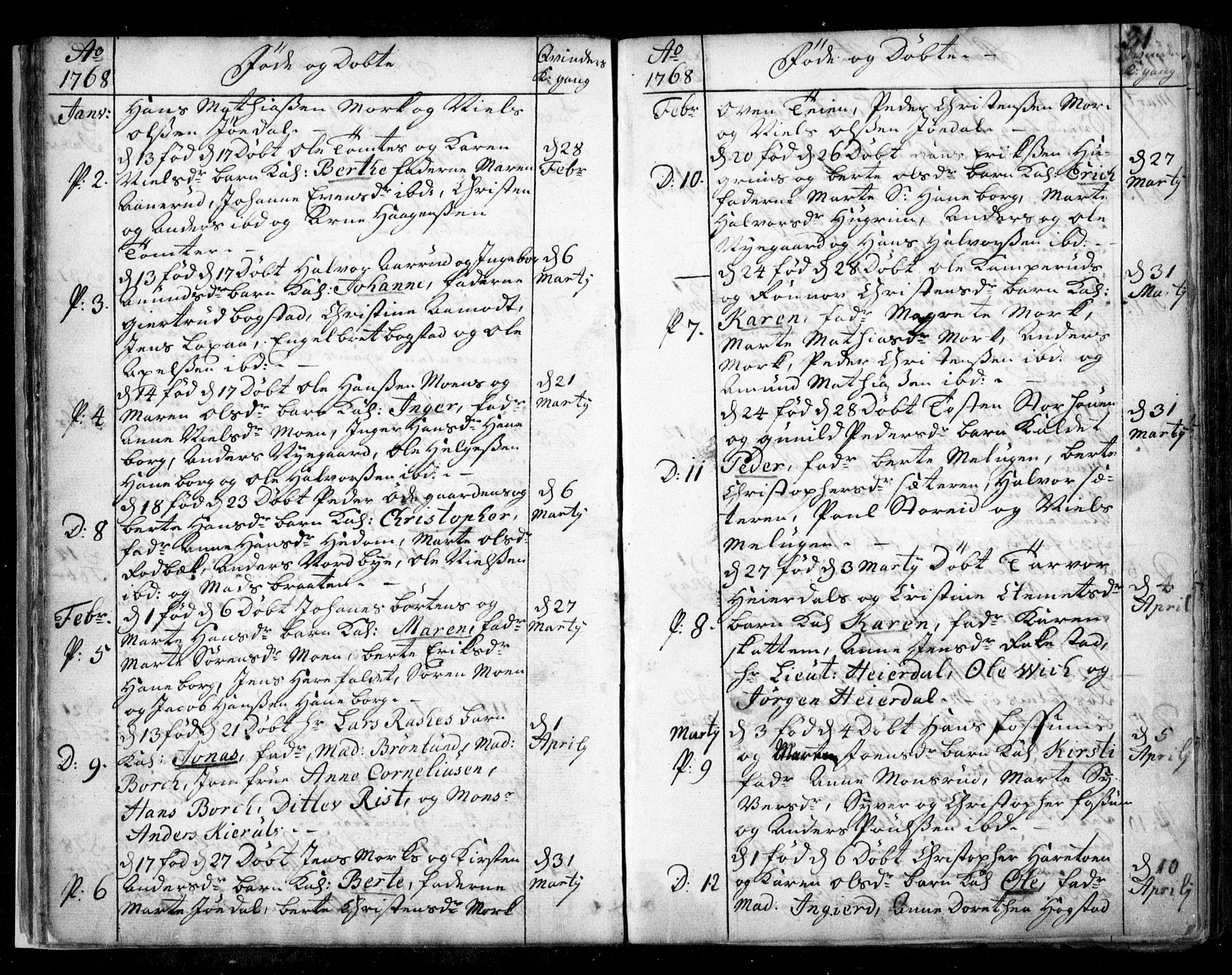 Aurskog prestekontor Kirkebøker, AV/SAO-A-10304a/F/Fa/L0003: Parish register (official) no. I 3, 1767-1807, p. 31