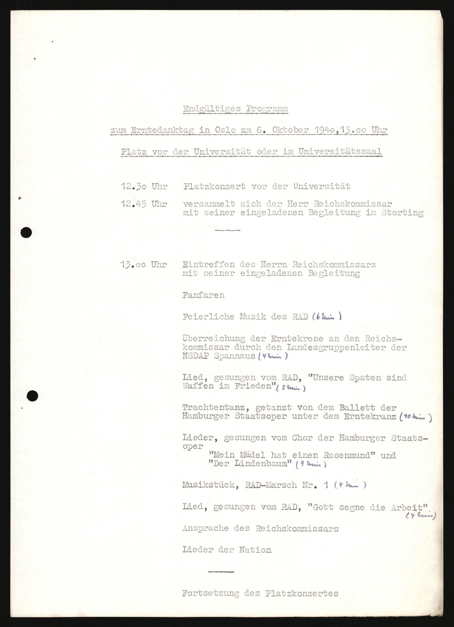 Forsvarets Overkommando. 2 kontor. Arkiv 11.4. Spredte tyske arkivsaker, AV/RA-RAFA-7031/D/Dar/Darb/L0008: Reichskommissariat - Hauptabteilung Volksaufklärung und Propaganda, 1940-1943, p. 1251