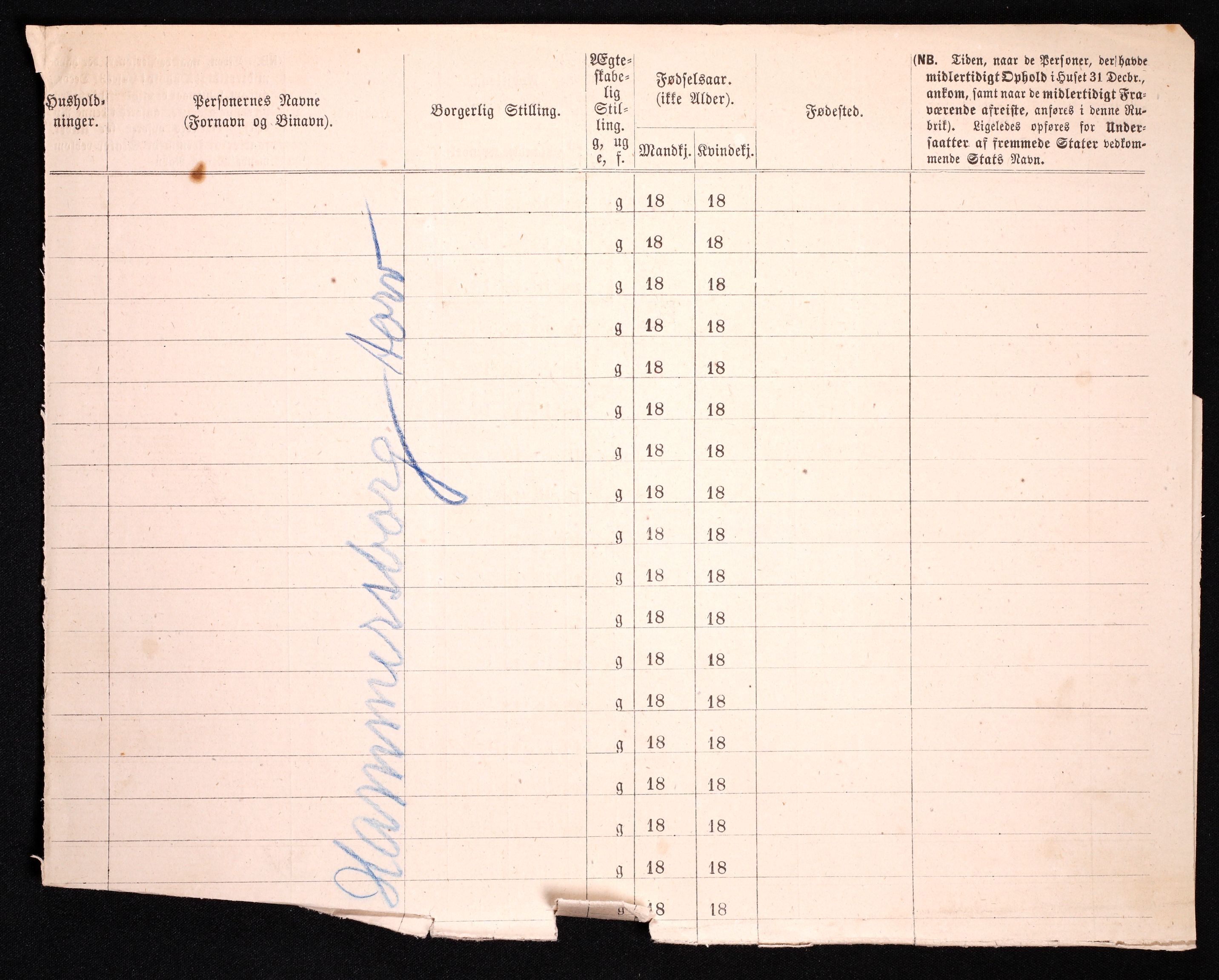 RA, 1870 census for 0301 Kristiania, 1870, p. 1237