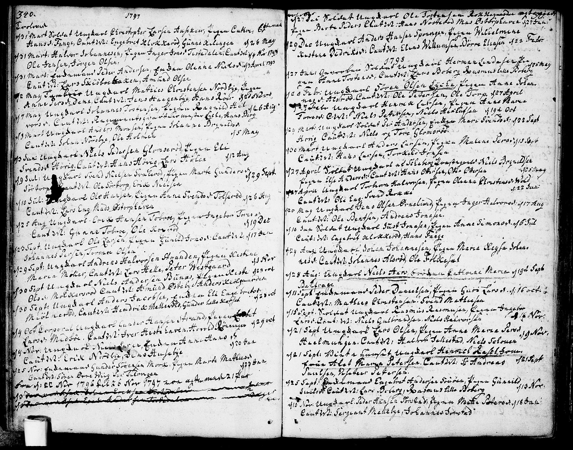 Berg prestekontor Kirkebøker, SAO/A-10902/F/Fa/L0001: Parish register (official) no. I 1, 1770-1814, p. 340-341