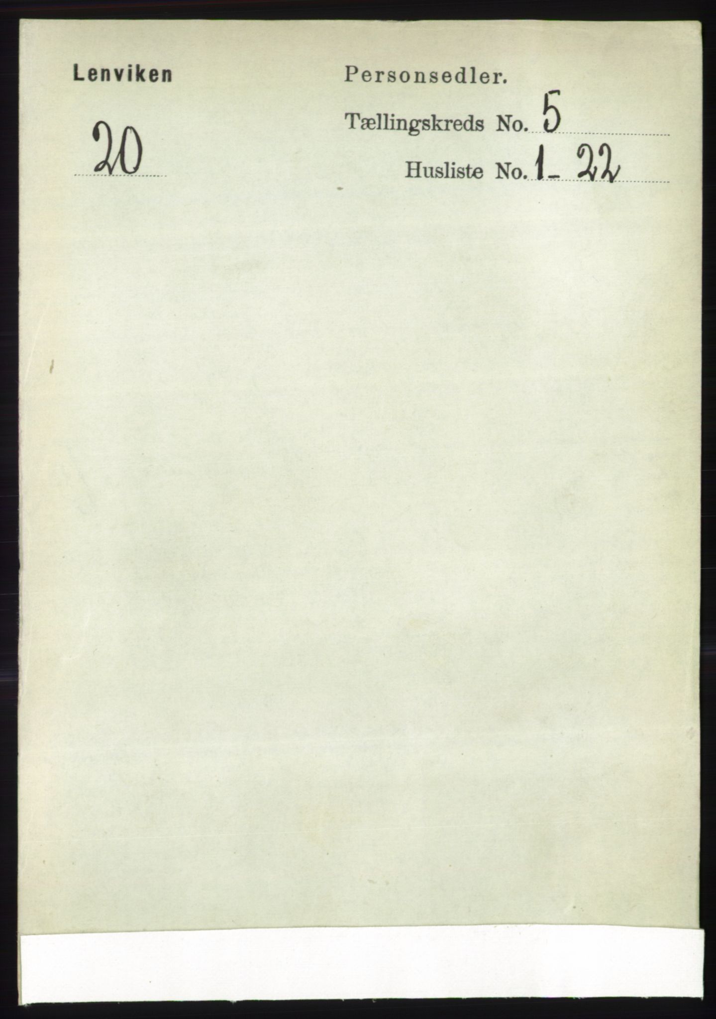RA, 1891 census for 1931 Lenvik, 1891, p. 2548