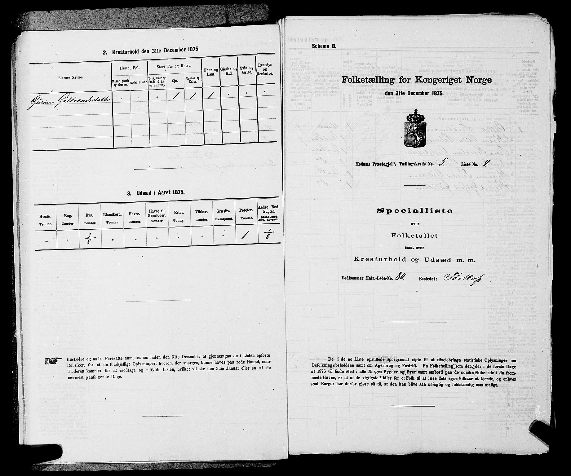 SAKO, 1875 census for 0623P Modum, 1875, p. 563