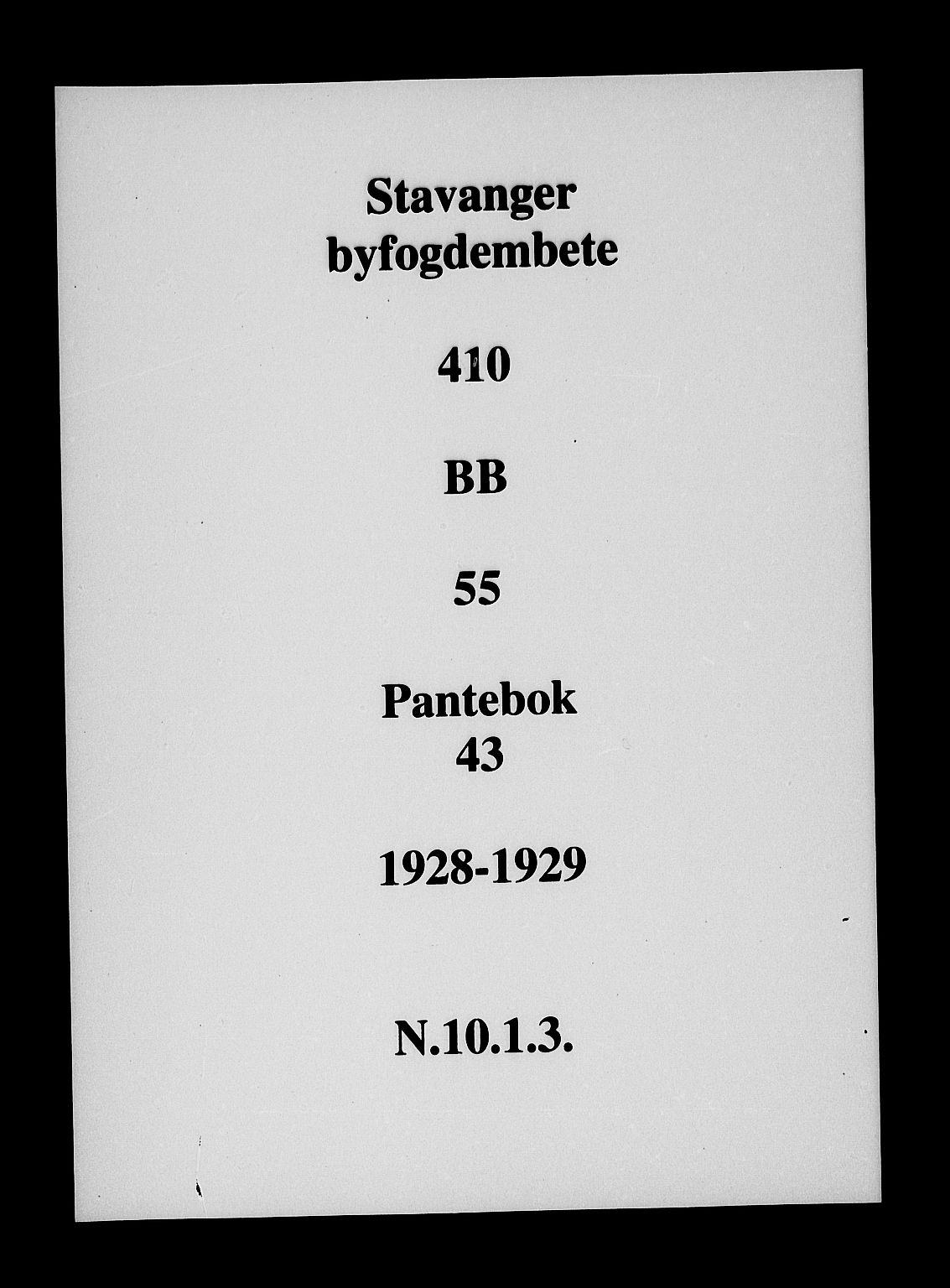Stavanger byfogd, SAST/A-101408/001/4/41/410/410BB/L0055: Mortgage book no. 43, 1928-1929