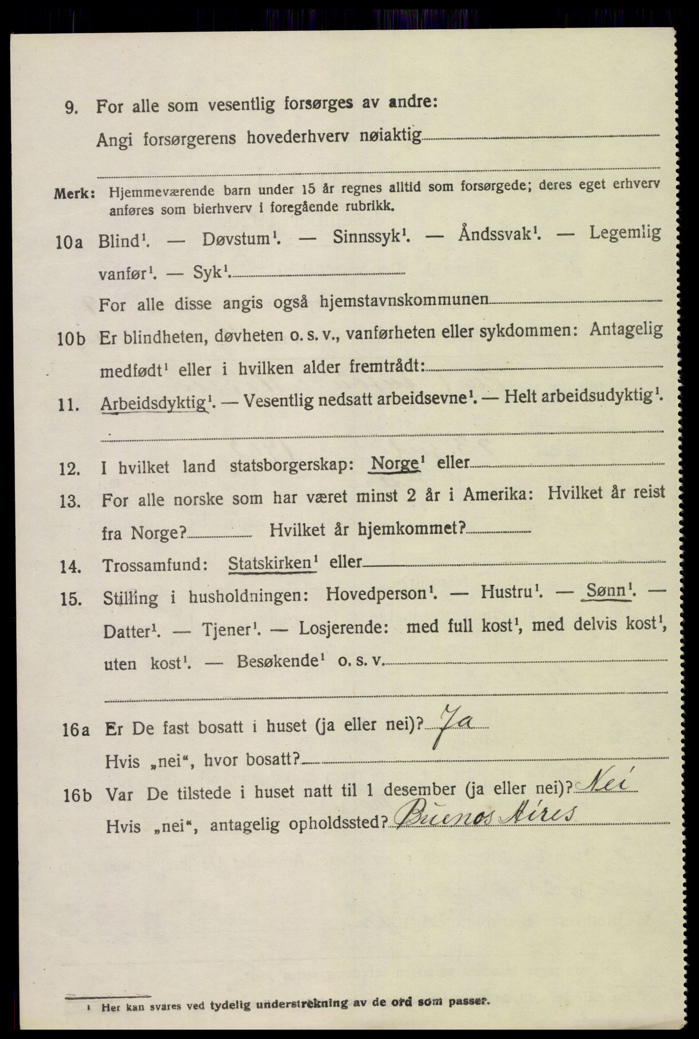 SAK, 1920 census for Fjære, 1920, p. 11386