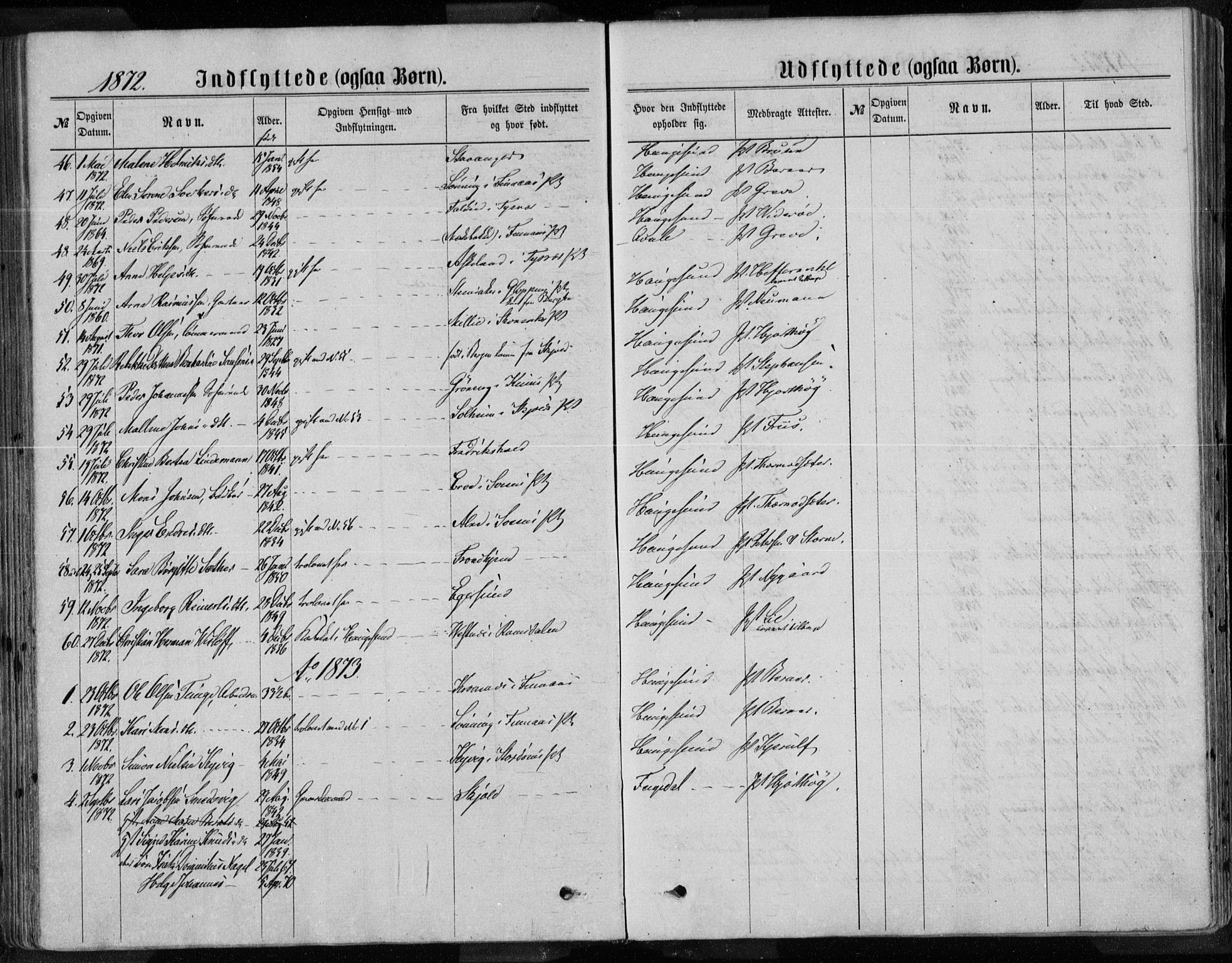 Torvastad sokneprestkontor, AV/SAST-A -101857/H/Ha/Haa/L0013: Parish register (official) no. A 12.2, 1867-1877