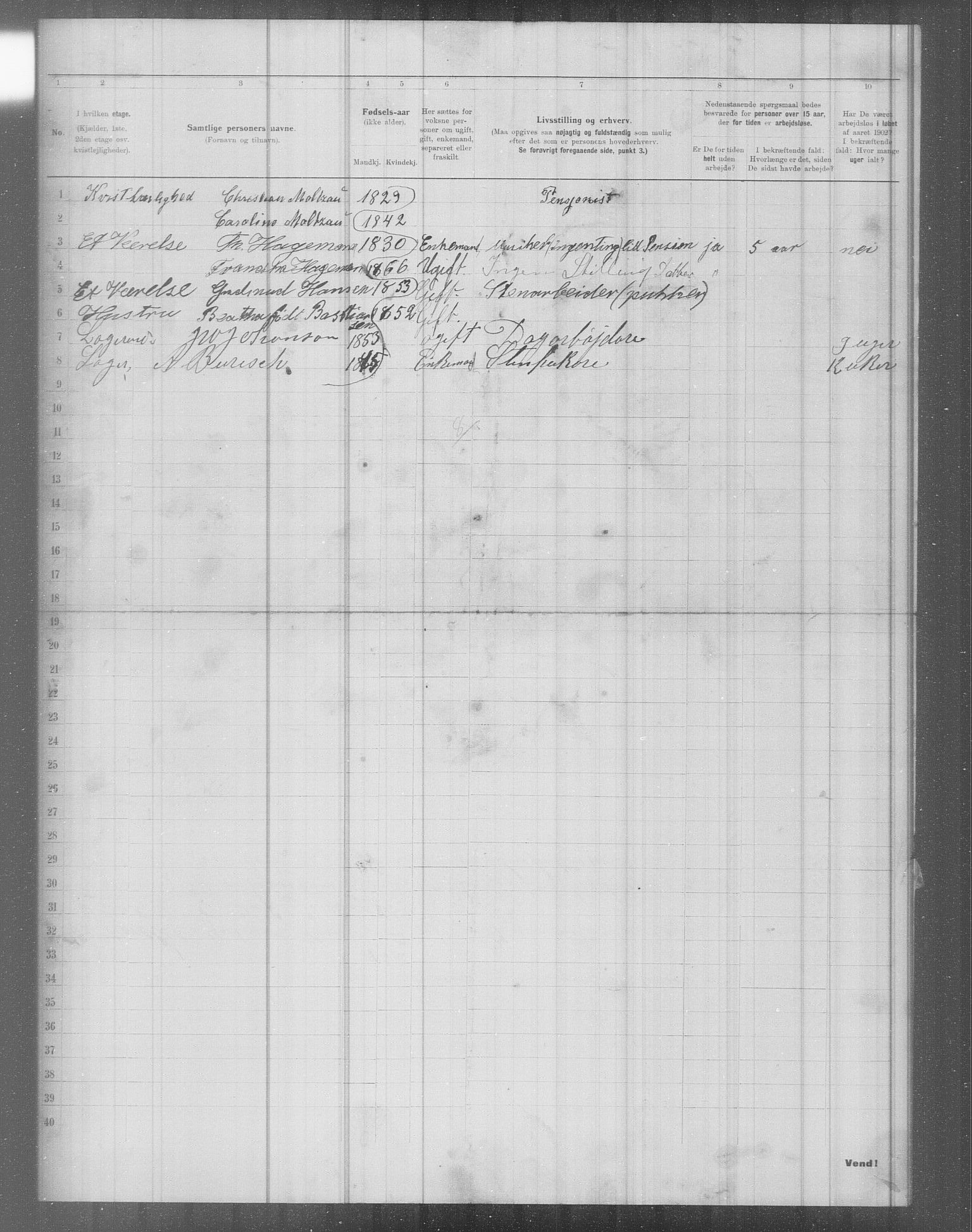 OBA, Municipal Census 1902 for Kristiania, 1902, p. 4820