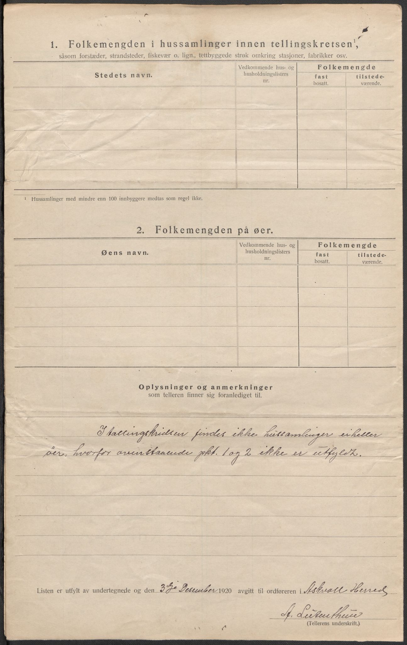 SAB, 1920 census for Askvoll, 1920, p. 46