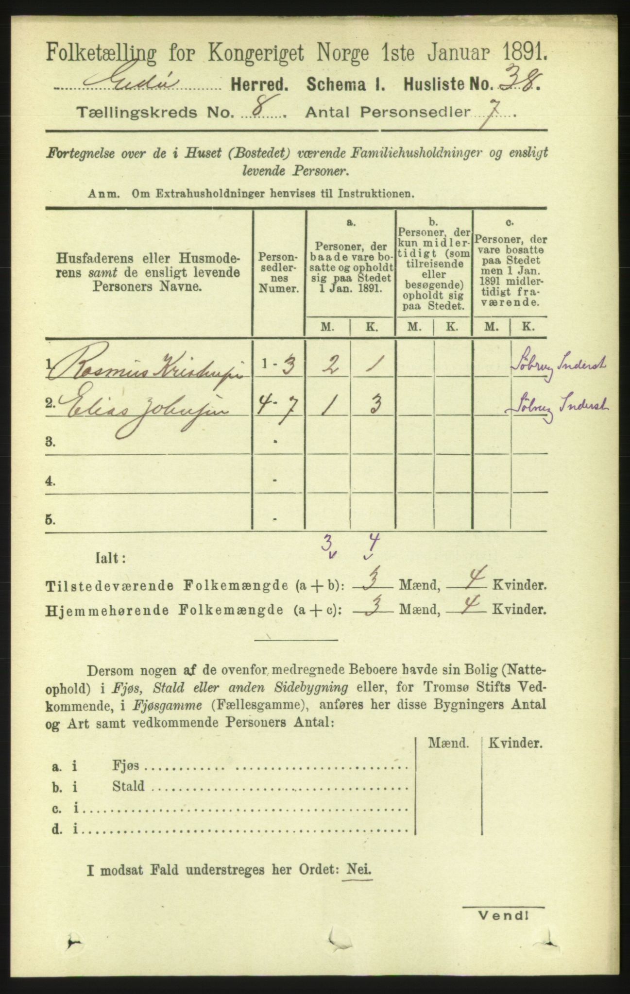 RA, 1891 census for 1573 Edøy, 1891, p. 1958