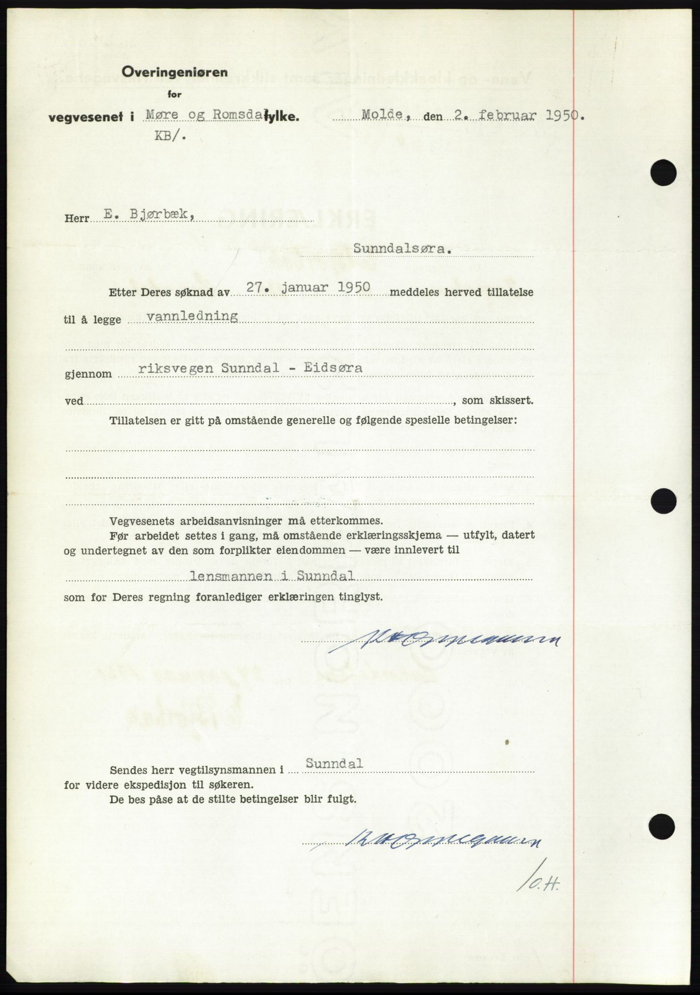 Nordmøre sorenskriveri, AV/SAT-A-4132/1/2/2Ca: Mortgage book no. B103, 1949-1950, Diary no: : 513/1950