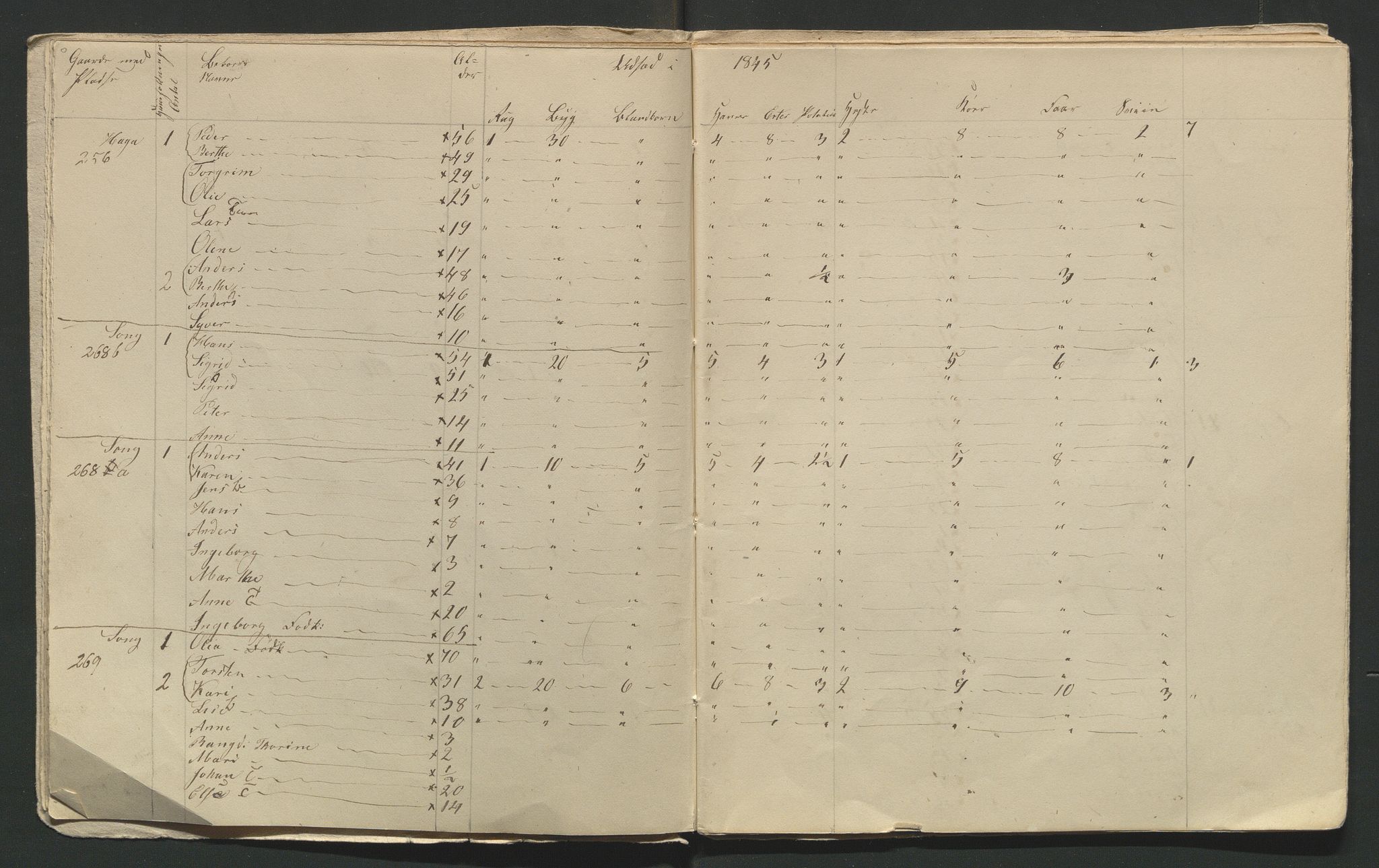 SAH, 1845 Census for Jevnaker parish, 1845, p. 51