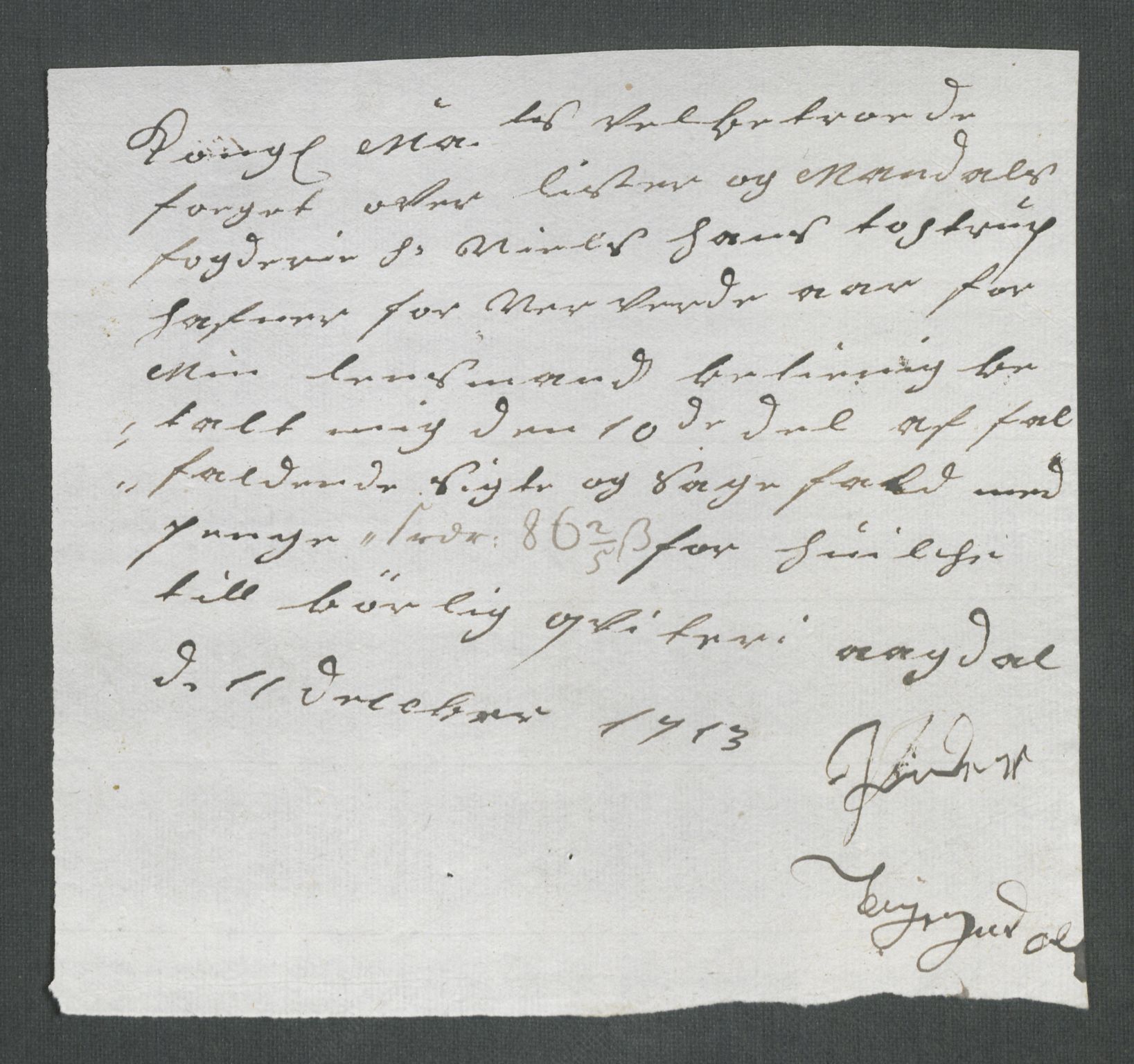 Rentekammeret inntil 1814, Reviderte regnskaper, Fogderegnskap, RA/EA-4092/R43/L2556: Fogderegnskap Lista og Mandal, 1713, p. 464