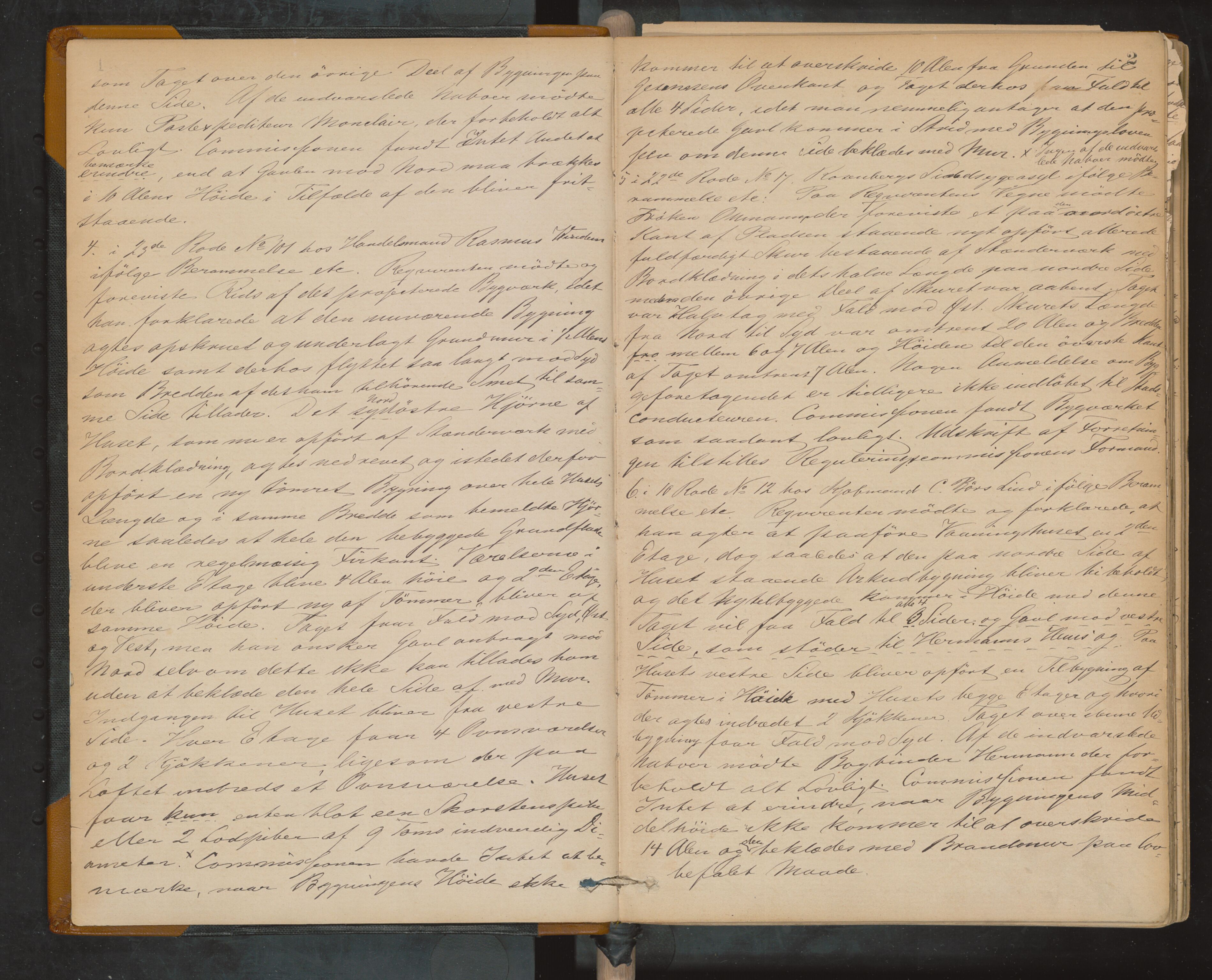 Bergen kommune. Bygningssjefen, BBA/A-0430.1/A/Ab/L0006: Forhandlingsprotokoll, 1872-1877