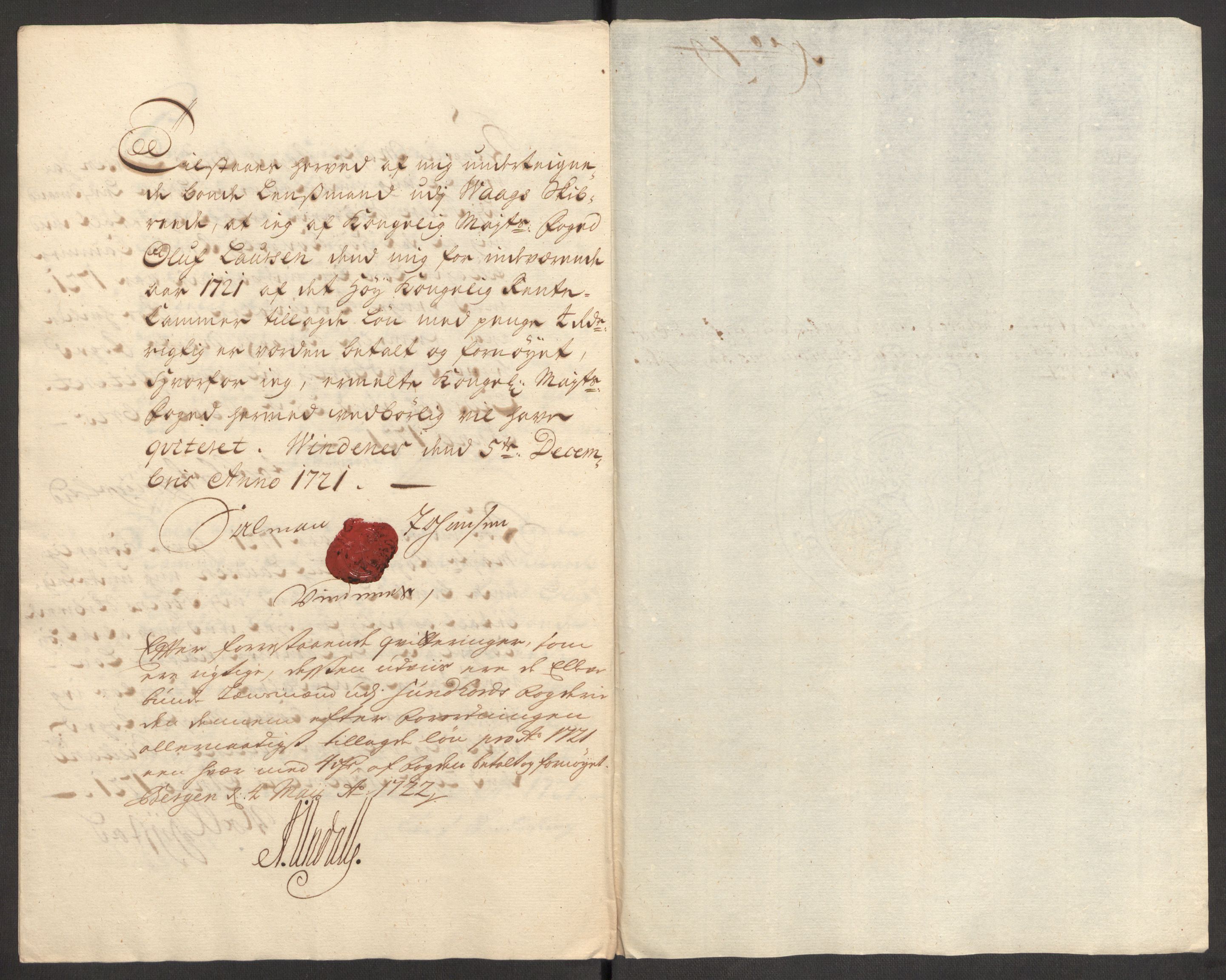 Rentekammeret inntil 1814, Reviderte regnskaper, Fogderegnskap, AV/RA-EA-4092/R48/L3000: Fogderegnskap Sunnhordland og Hardanger, 1721, p. 209