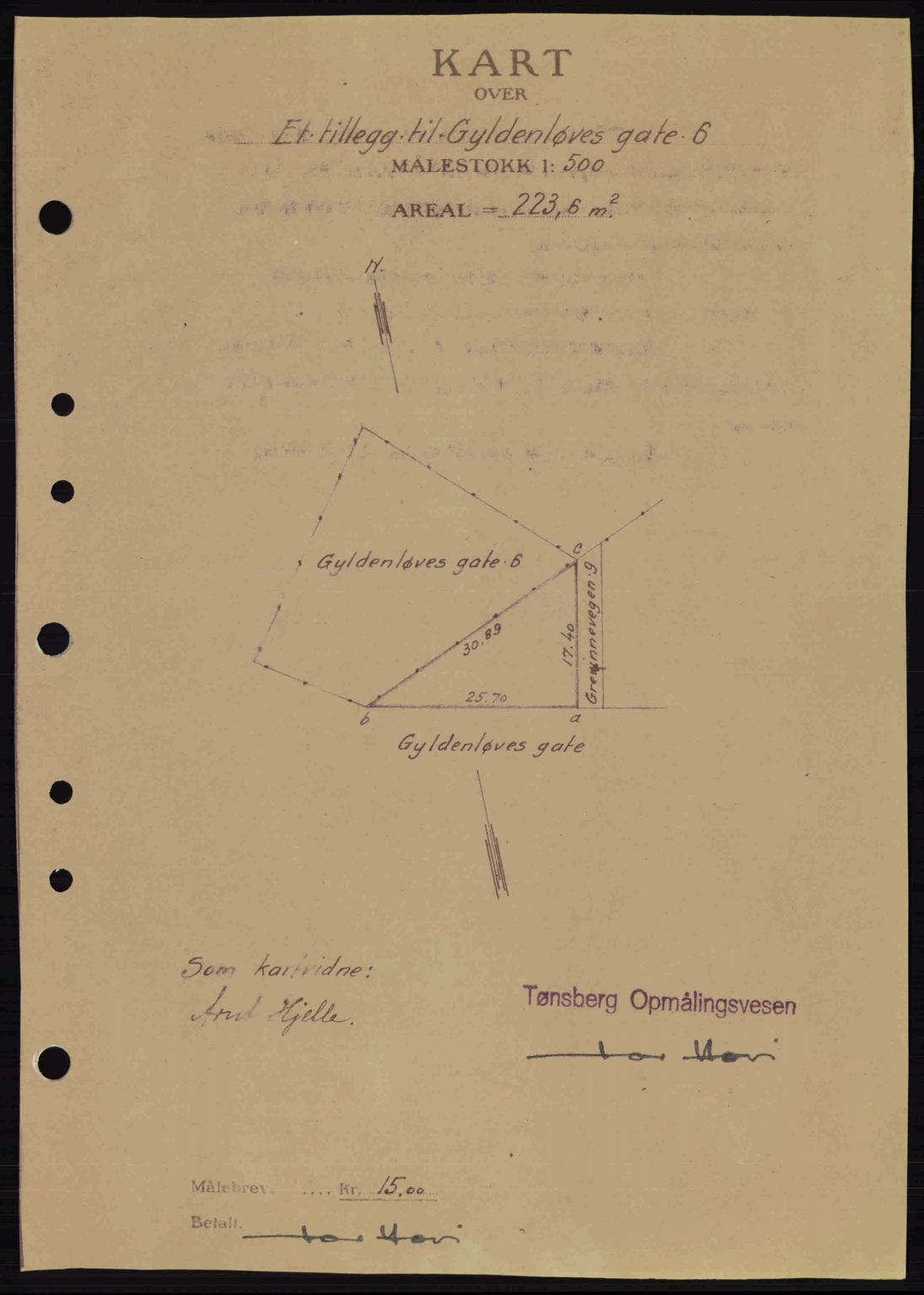 Tønsberg sorenskriveri, AV/SAKO-A-130/G/Ga/Gaa/L0014: Mortgage book no. A14, 1943-1944, Diary no: : 2767/1943