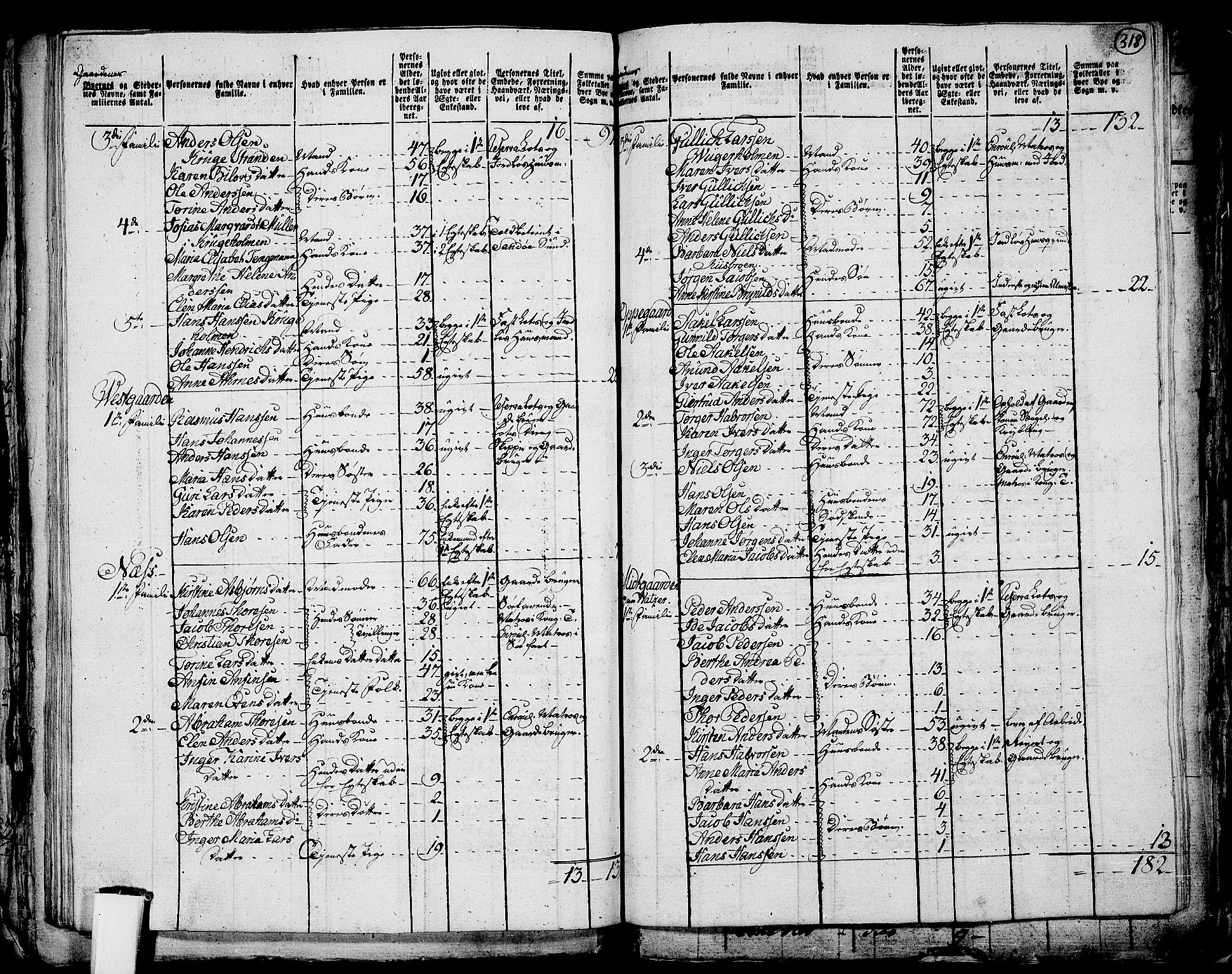 RA, 1801 census for 0722P Nøtterøy, 1801, p. 317b-318a