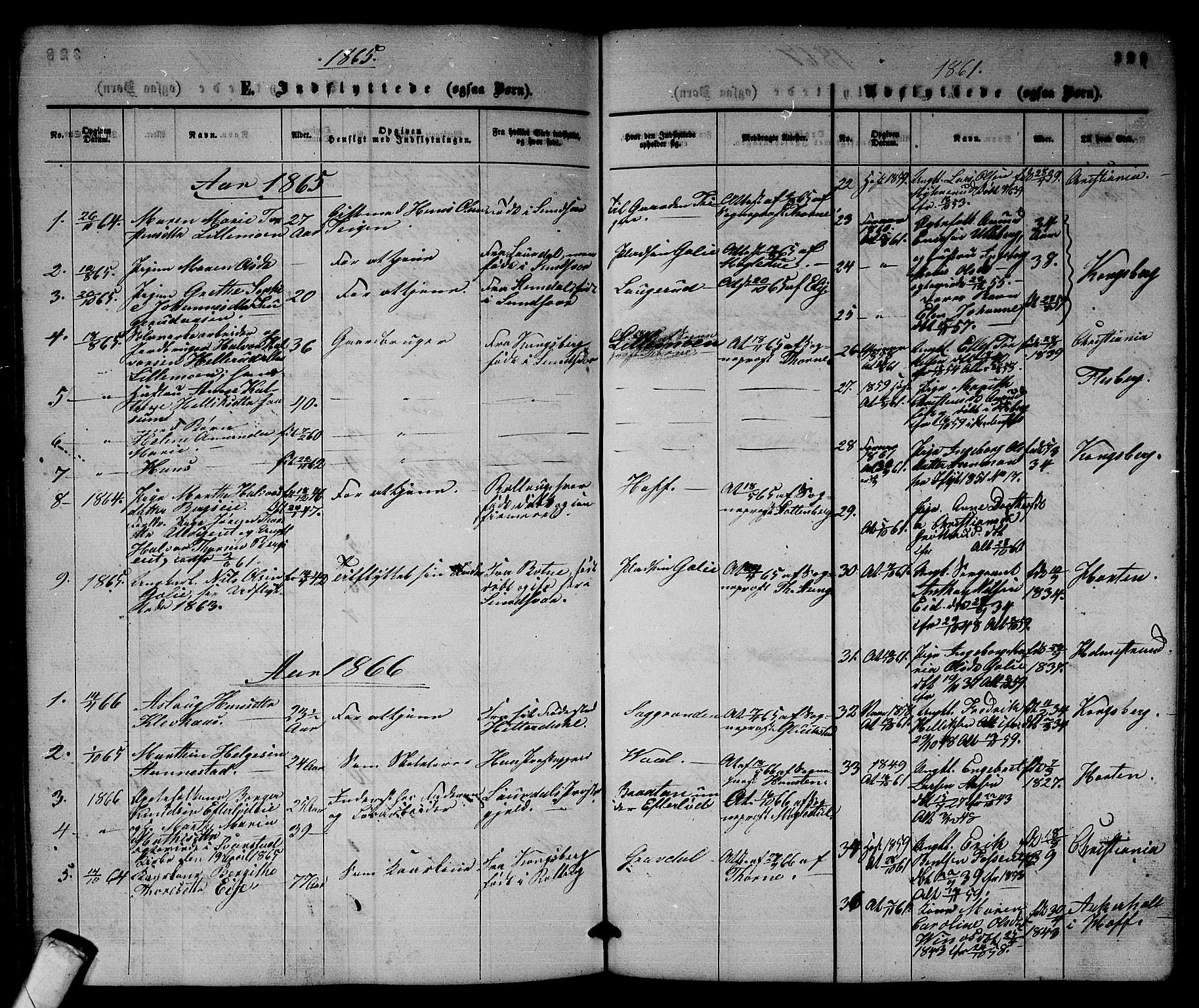 Sandsvær kirkebøker, AV/SAKO-A-244/G/Ga/L0005: Parish register (copy) no. I 5, 1857-1873, p. 329