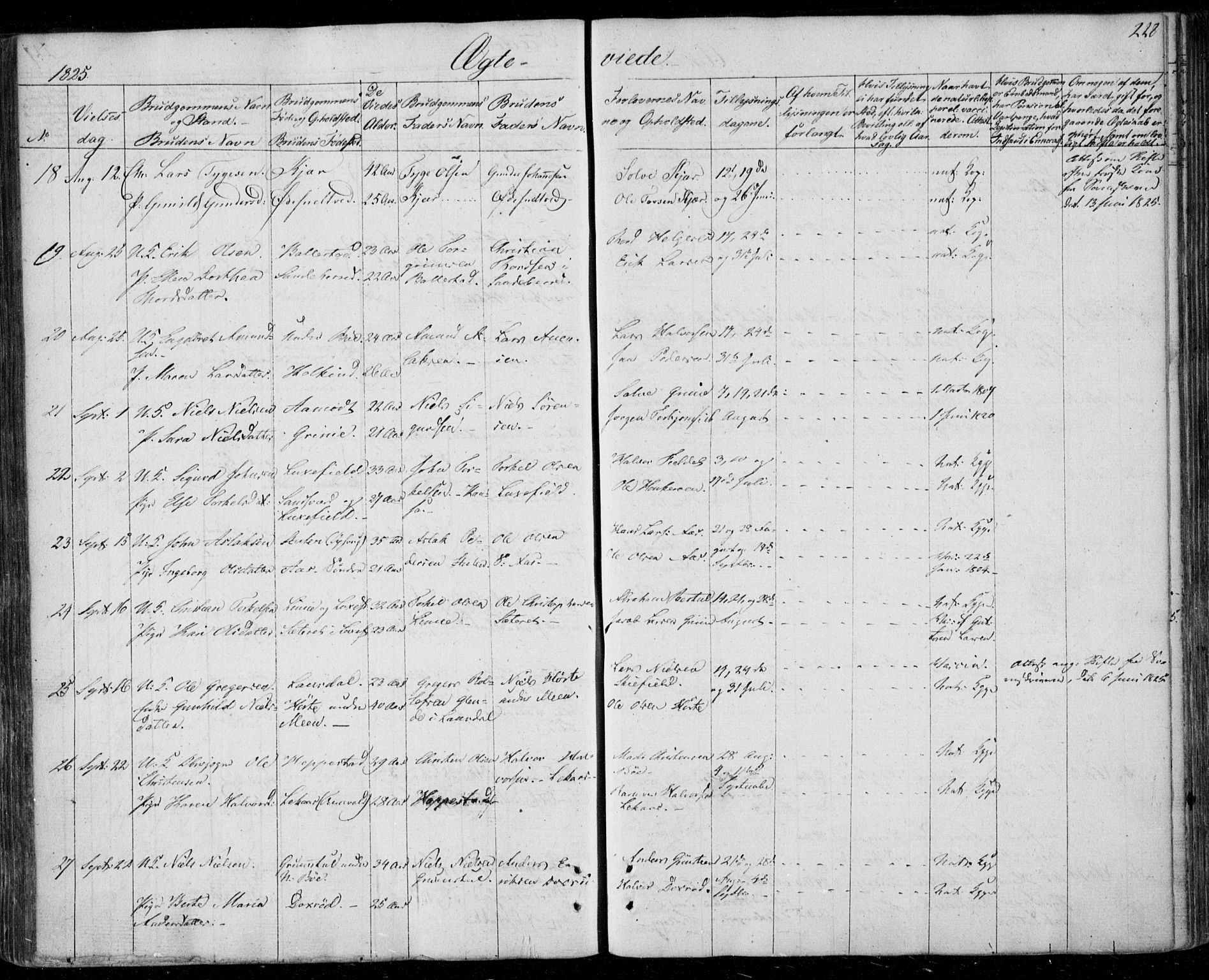 Gjerpen kirkebøker, AV/SAKO-A-265/F/Fa/L0005: Parish register (official) no. I 5, 1823-1829, p. 228