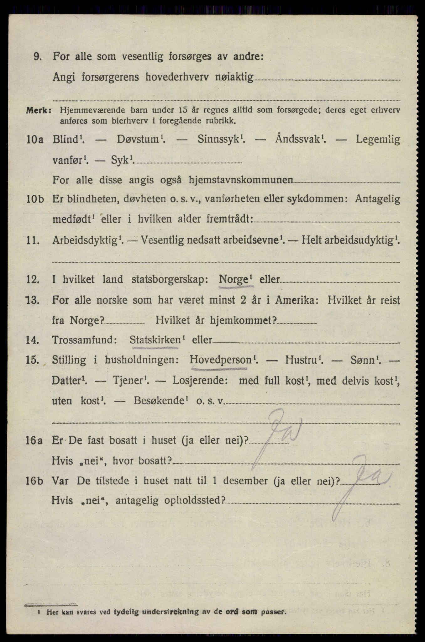 SAKO, 1920 census for Tjølling, 1920, p. 5154