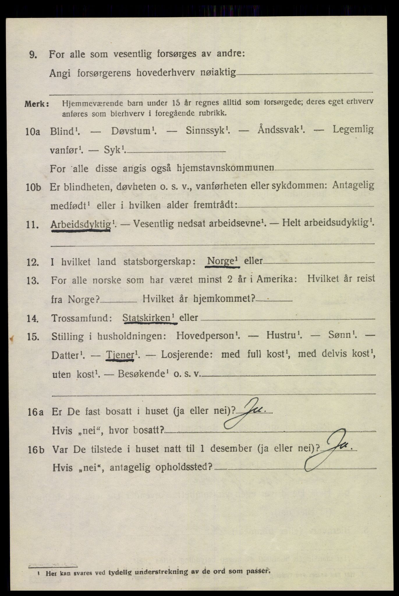 SAK, 1920 census for Holt, 1920, p. 2813