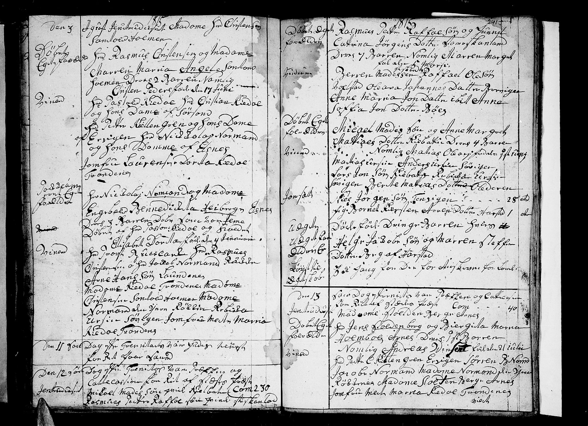Trondenes sokneprestkontor, SATØ/S-1319/H/Hb/L0002klokker: Parish register (copy) no. 2, 1795-1818, p. 241