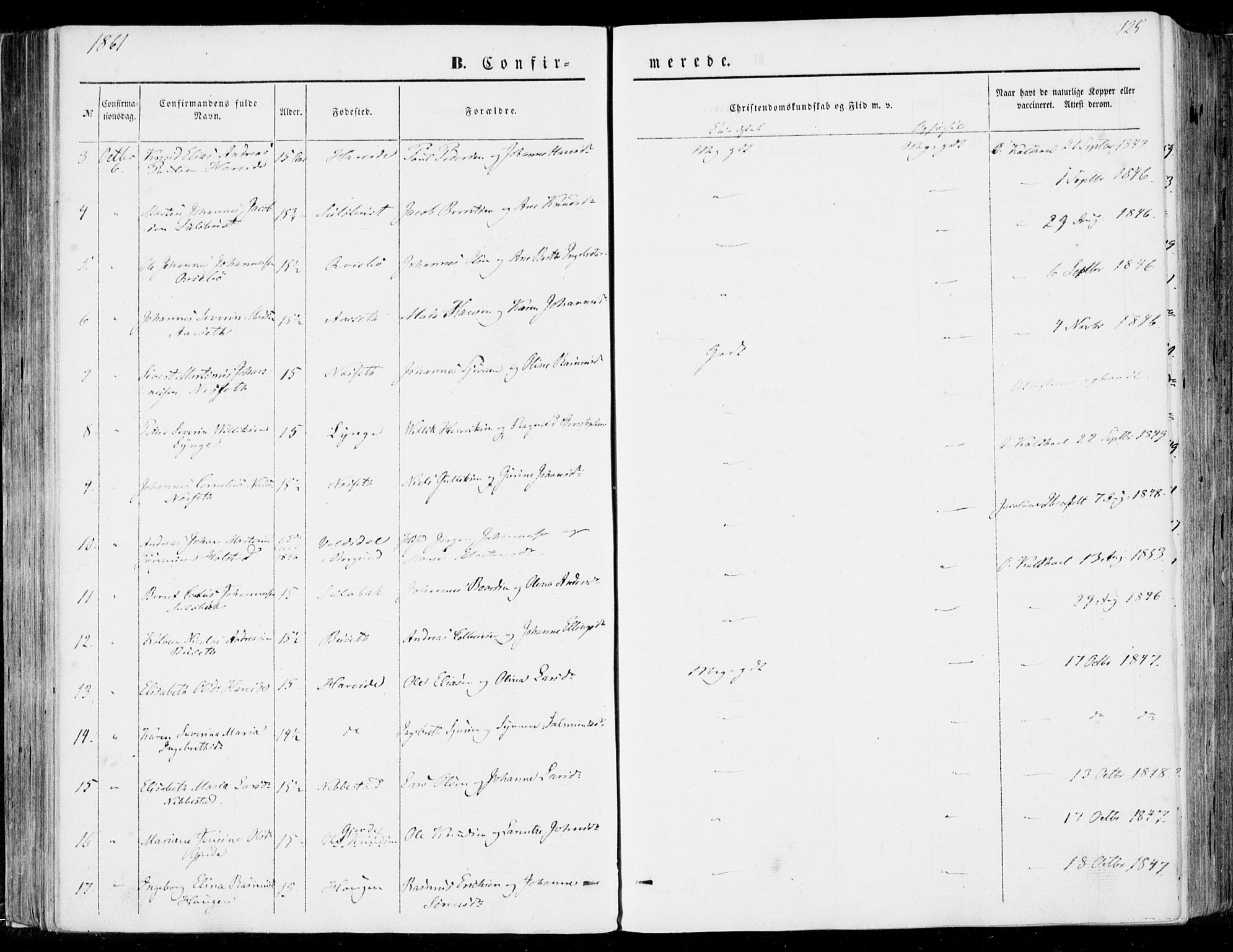 Ministerialprotokoller, klokkerbøker og fødselsregistre - Møre og Romsdal, SAT/A-1454/510/L0121: Parish register (official) no. 510A01, 1848-1877, p. 125