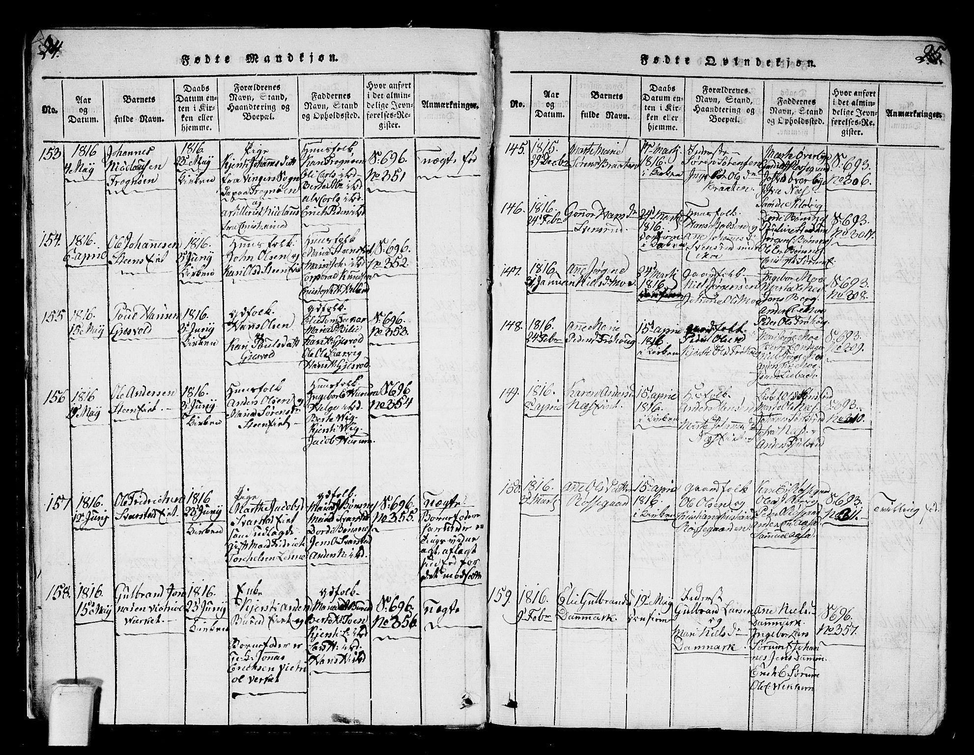 Hole kirkebøker, AV/SAKO-A-228/G/Ga/L0001: Parish register (copy) no. I 1, 1814-1842, p. 24-25