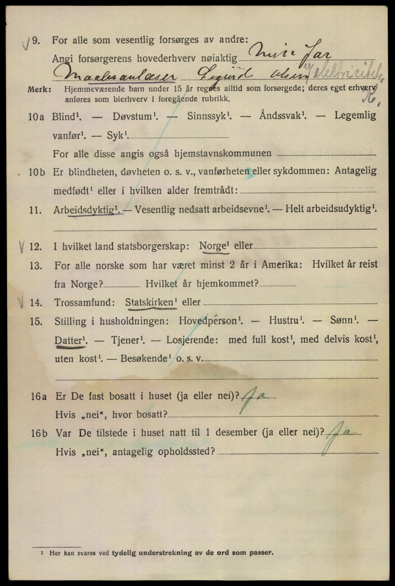 SAO, 1920 census for Kristiania, 1920, p. 219452