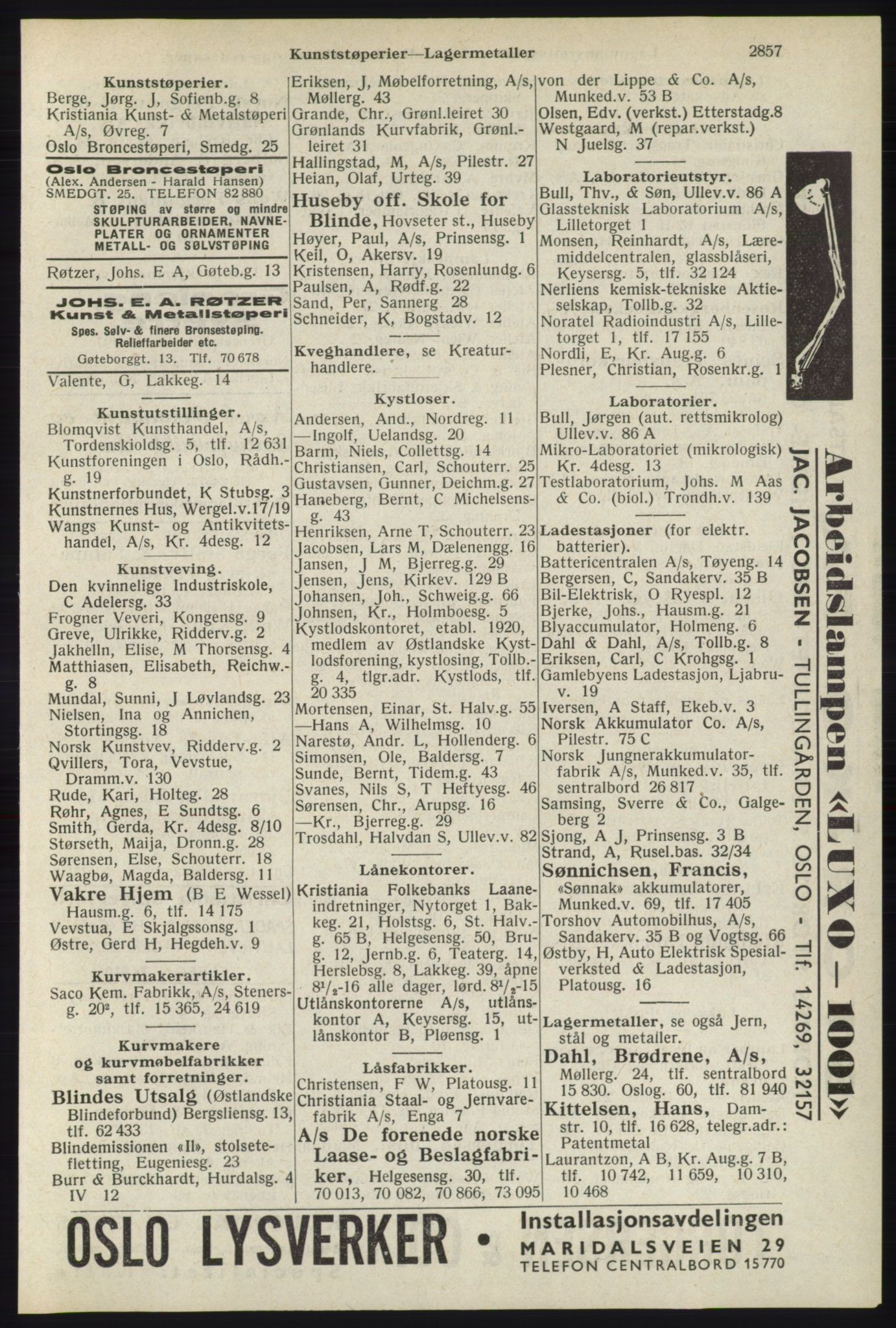 Kristiania/Oslo adressebok, PUBL/-, 1940, p. 2807