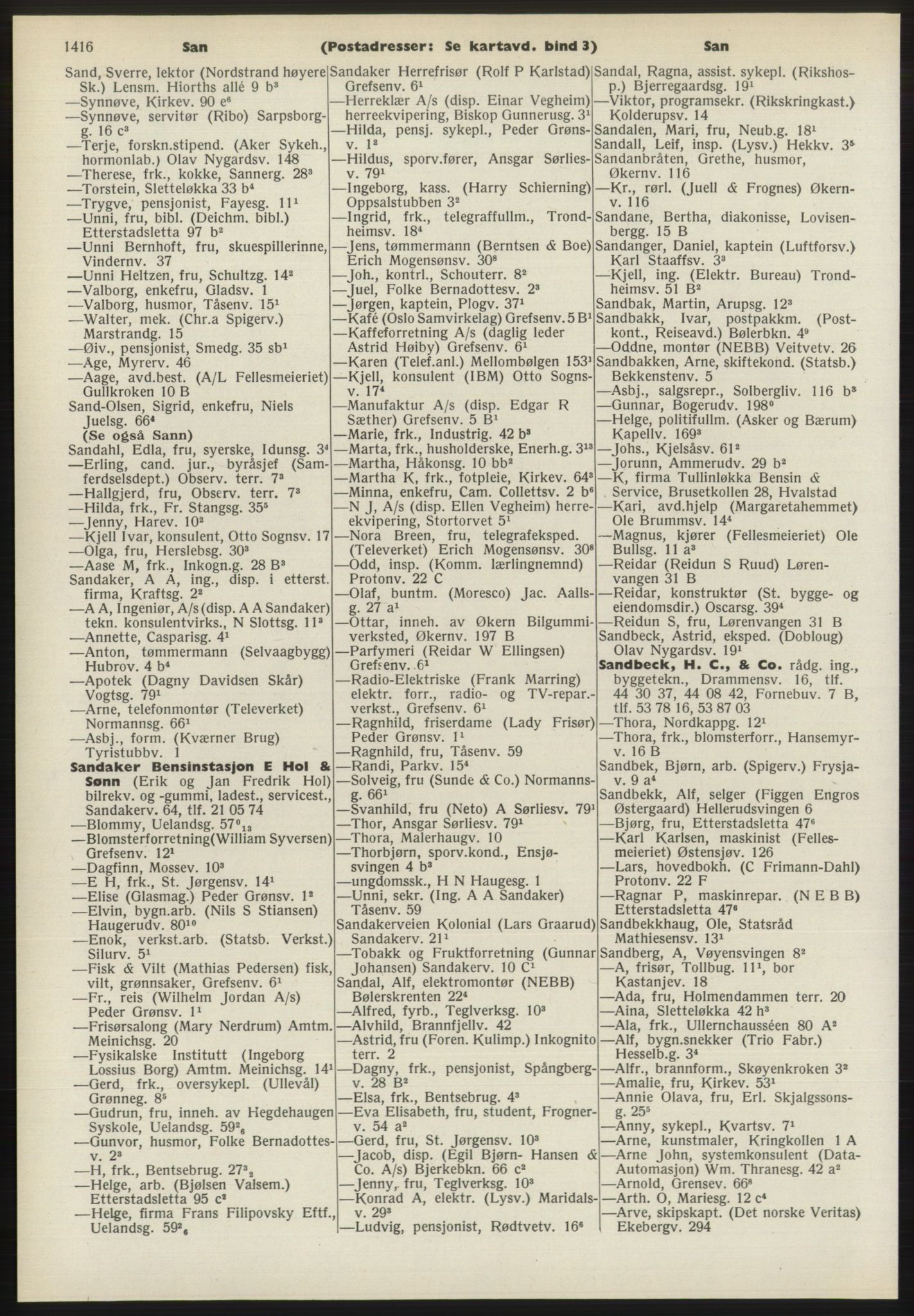 Kristiania/Oslo adressebok, PUBL/-, 1970-1971, p. 1416