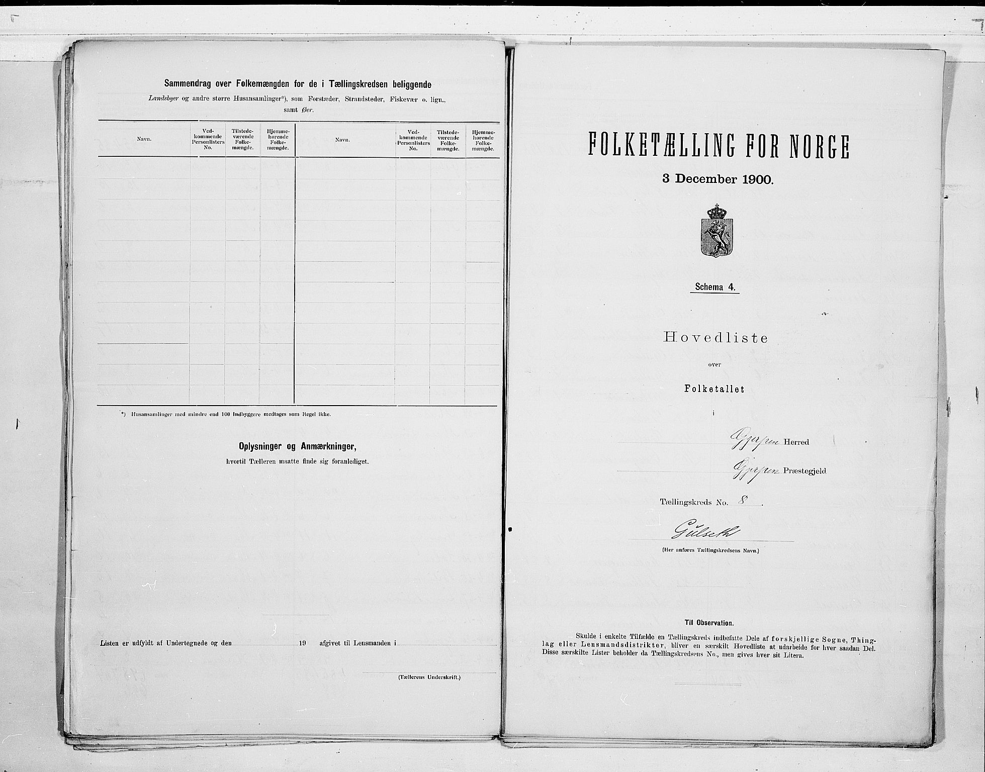 SAKO, 1900 census for Gjerpen, 1900, p. 24