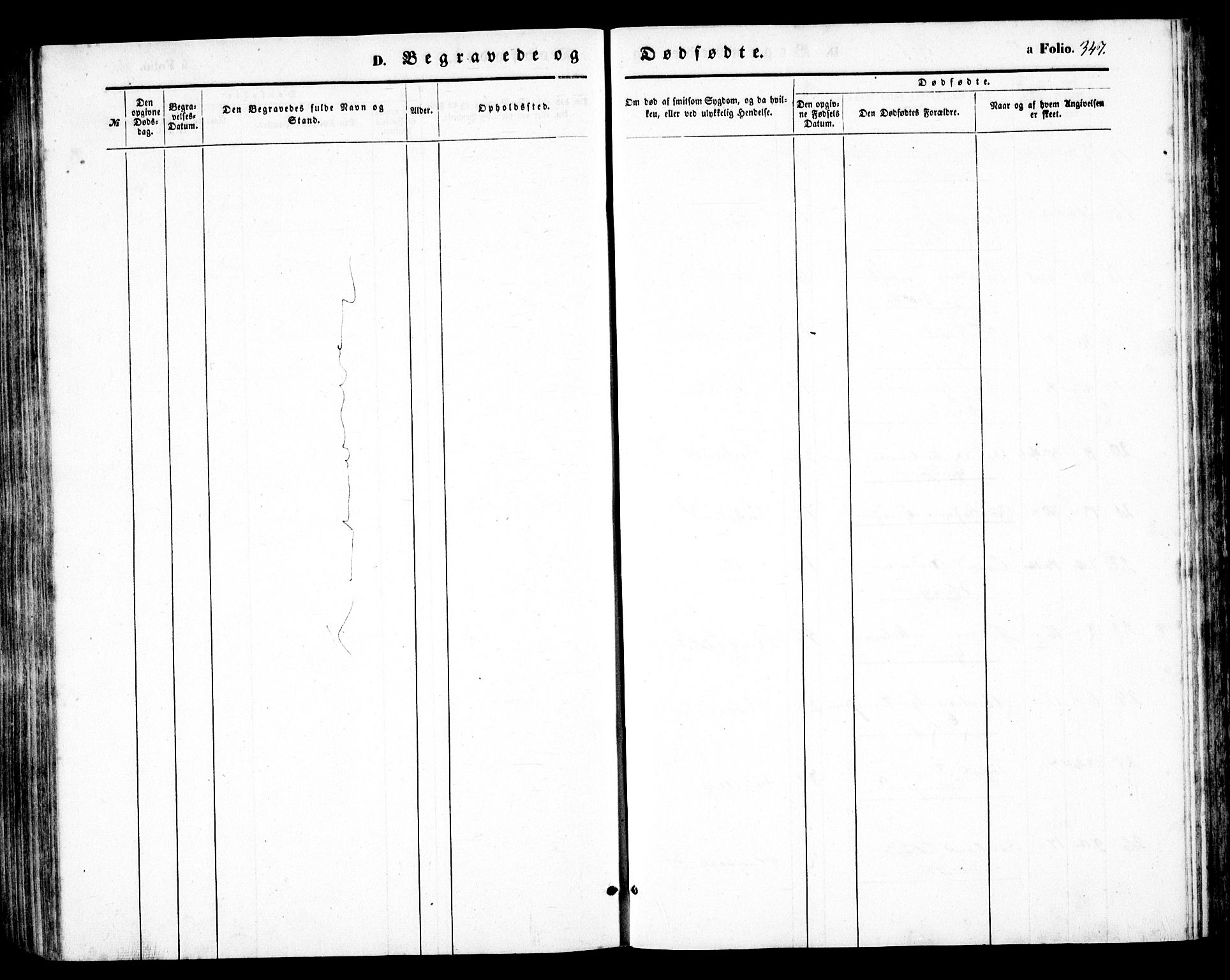 Birkenes sokneprestkontor, SAK/1111-0004/F/Fb/L0002: Parish register (copy) no. B 2, 1849-1876, p. 347