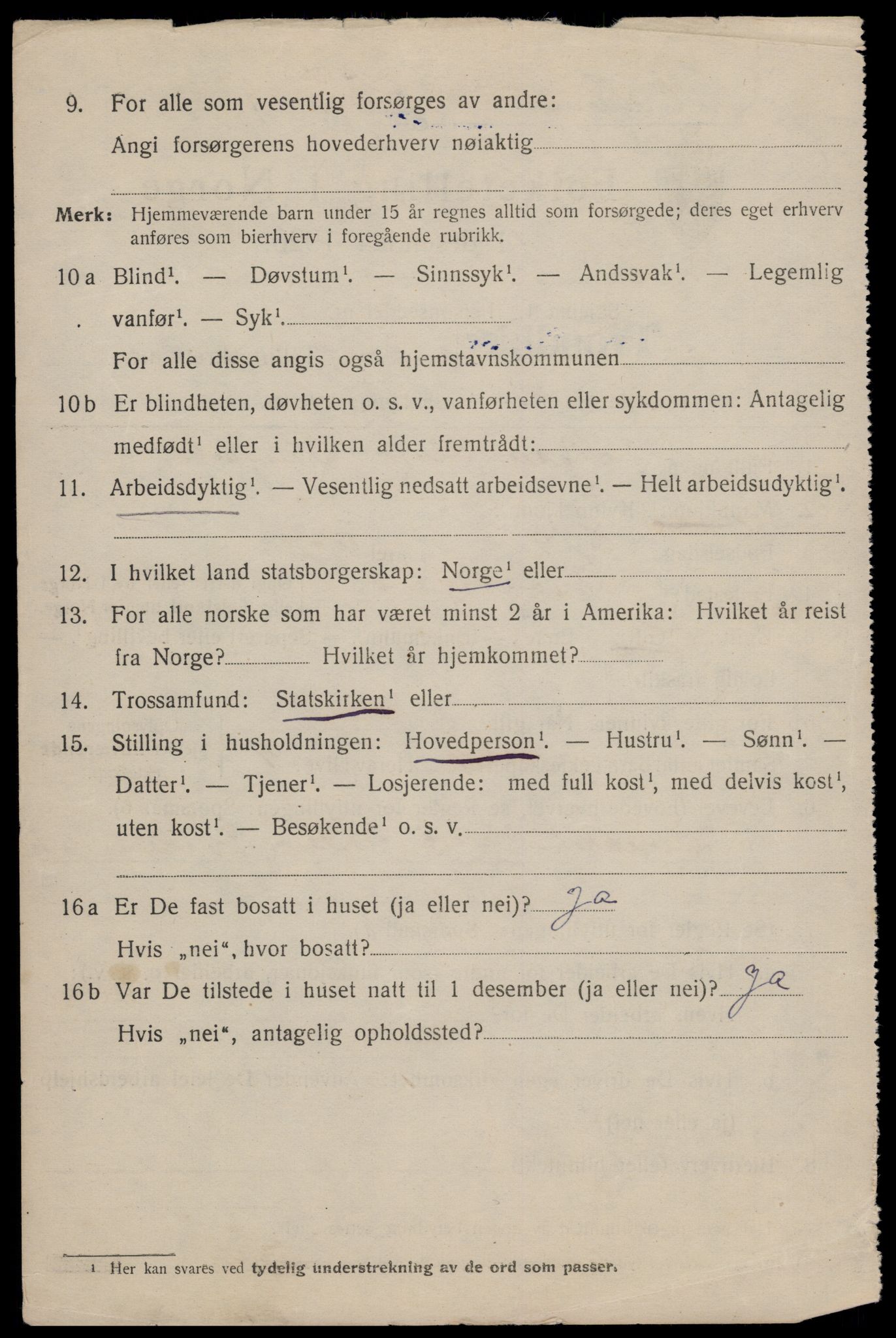 SAT, 1920 census for Trondheim, 1920, p. 111431