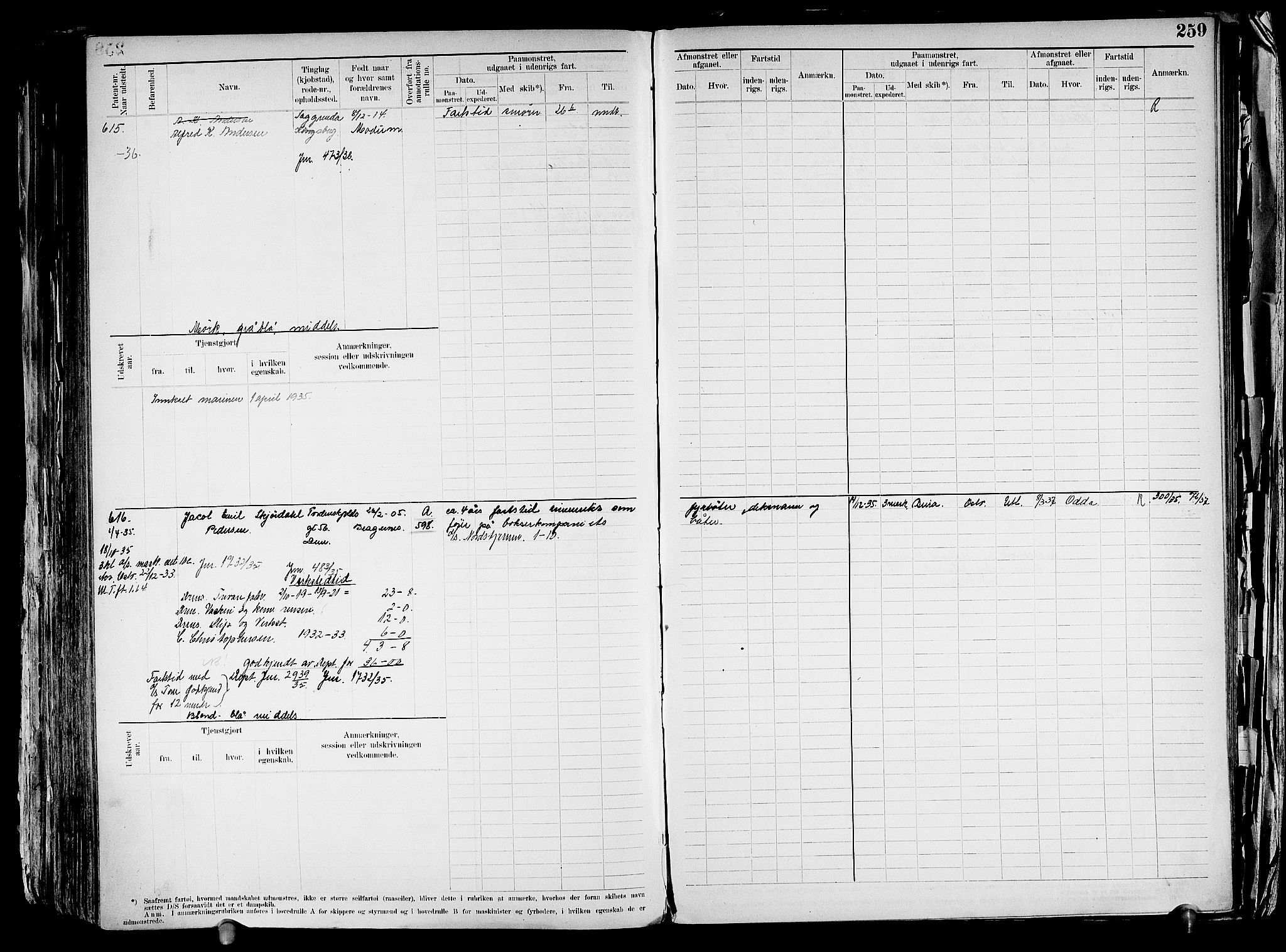 Drammen innrulleringsdistrikt, SAKO/A-781/F/Fd/L0003: Maskinist- og fyrbøterrulle, 1904-1948, p. 266