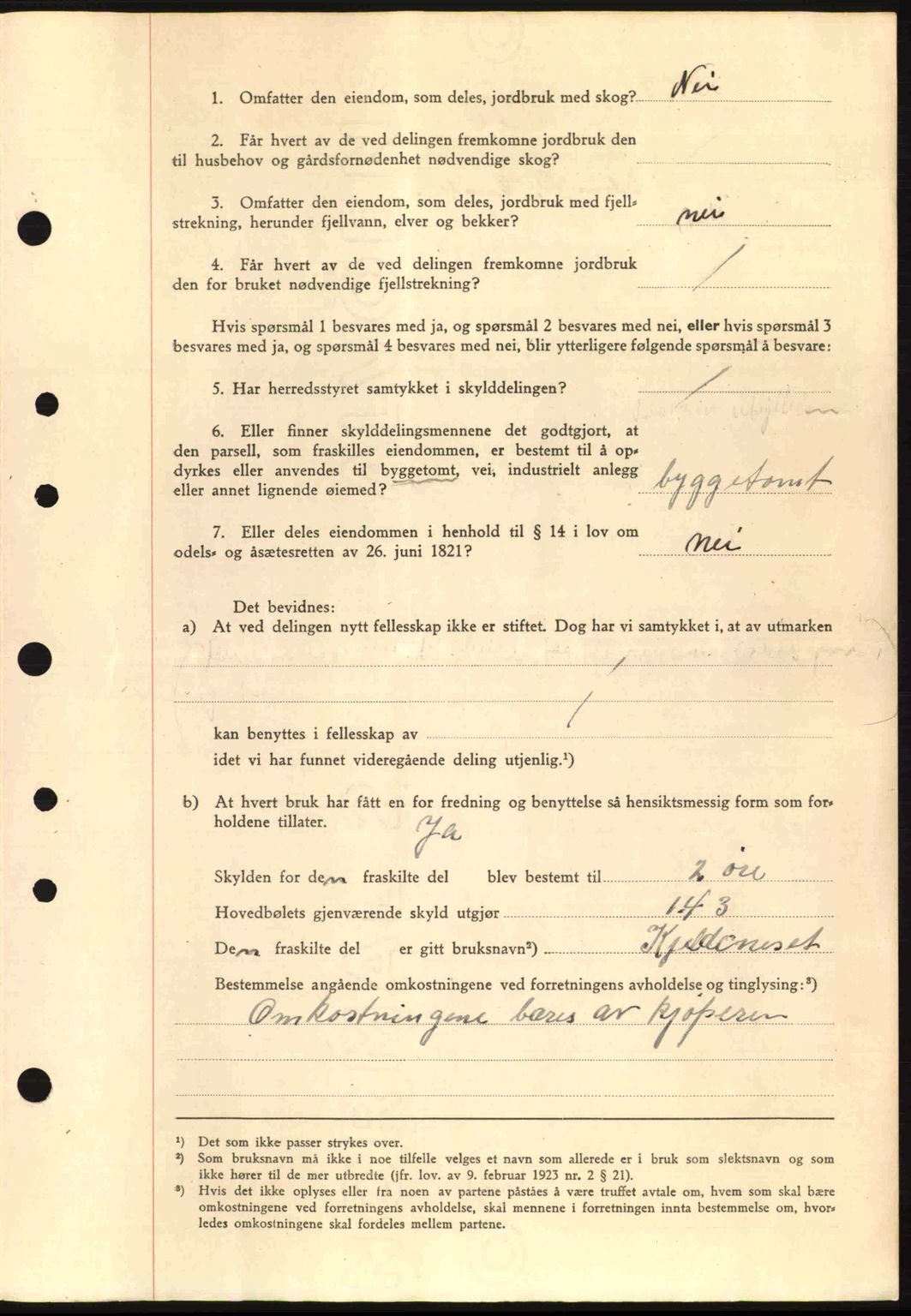 Nordre Sunnmøre sorenskriveri, AV/SAT-A-0006/1/2/2C/2Ca: Mortgage book no. A15, 1942-1943, Diary no: : 661/1943