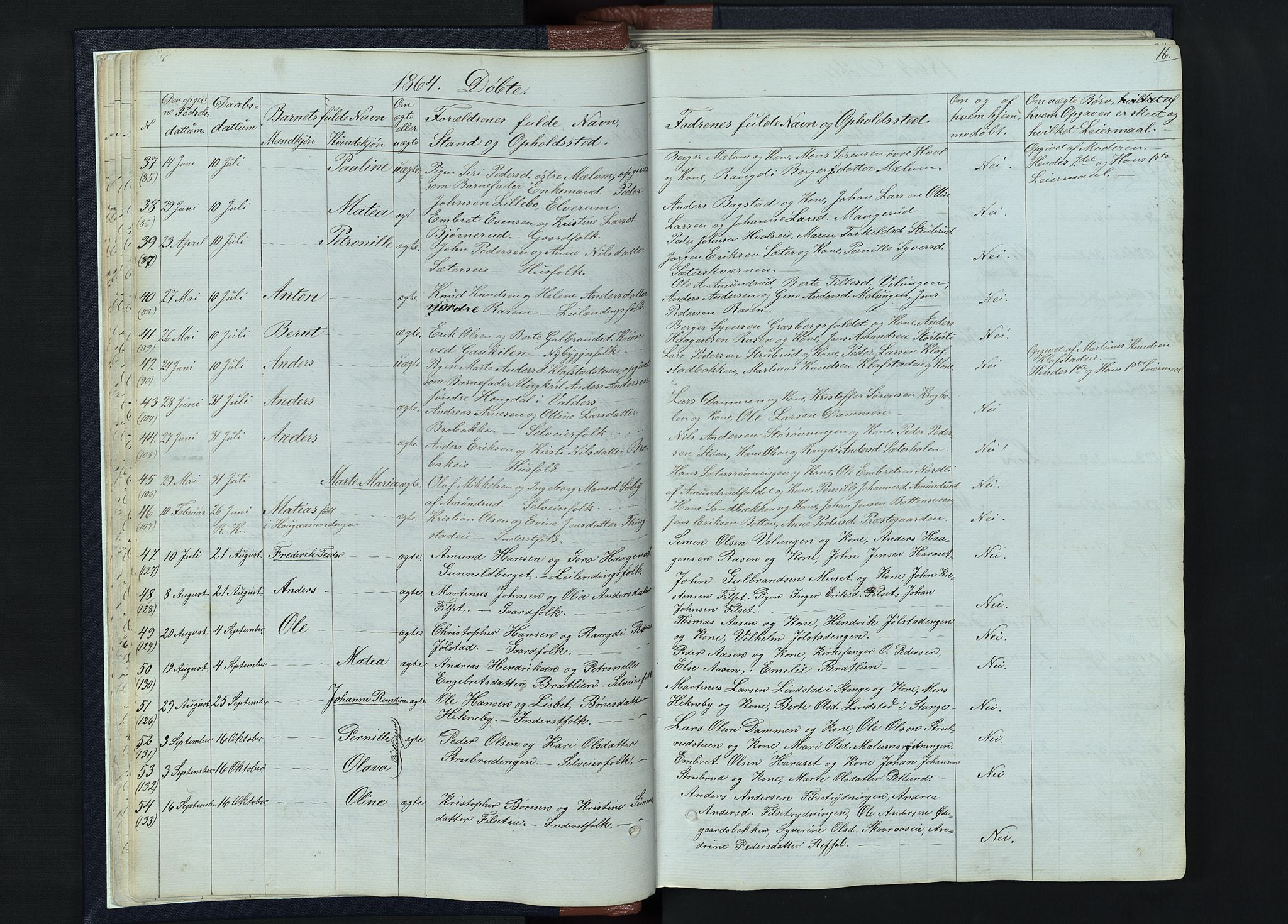 Romedal prestekontor, SAH/PREST-004/L/L0010: Parish register (copy) no. 10, 1860-1895, p. 16