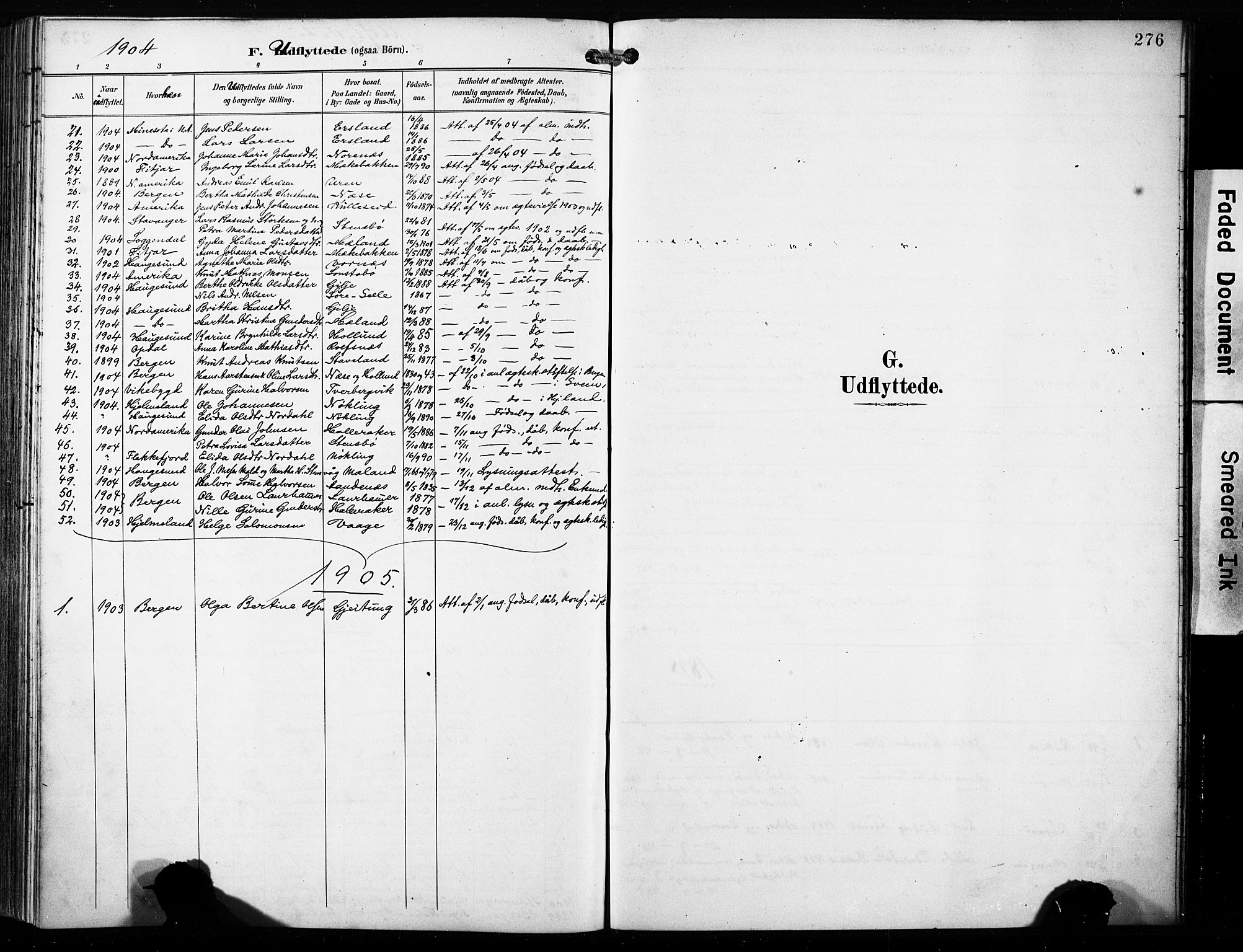 Finnås sokneprestembete, SAB/A-99925/H/Ha/Haa/Haac/L0002: Parish register (official) no. C 2, 1895-1904, p. 276