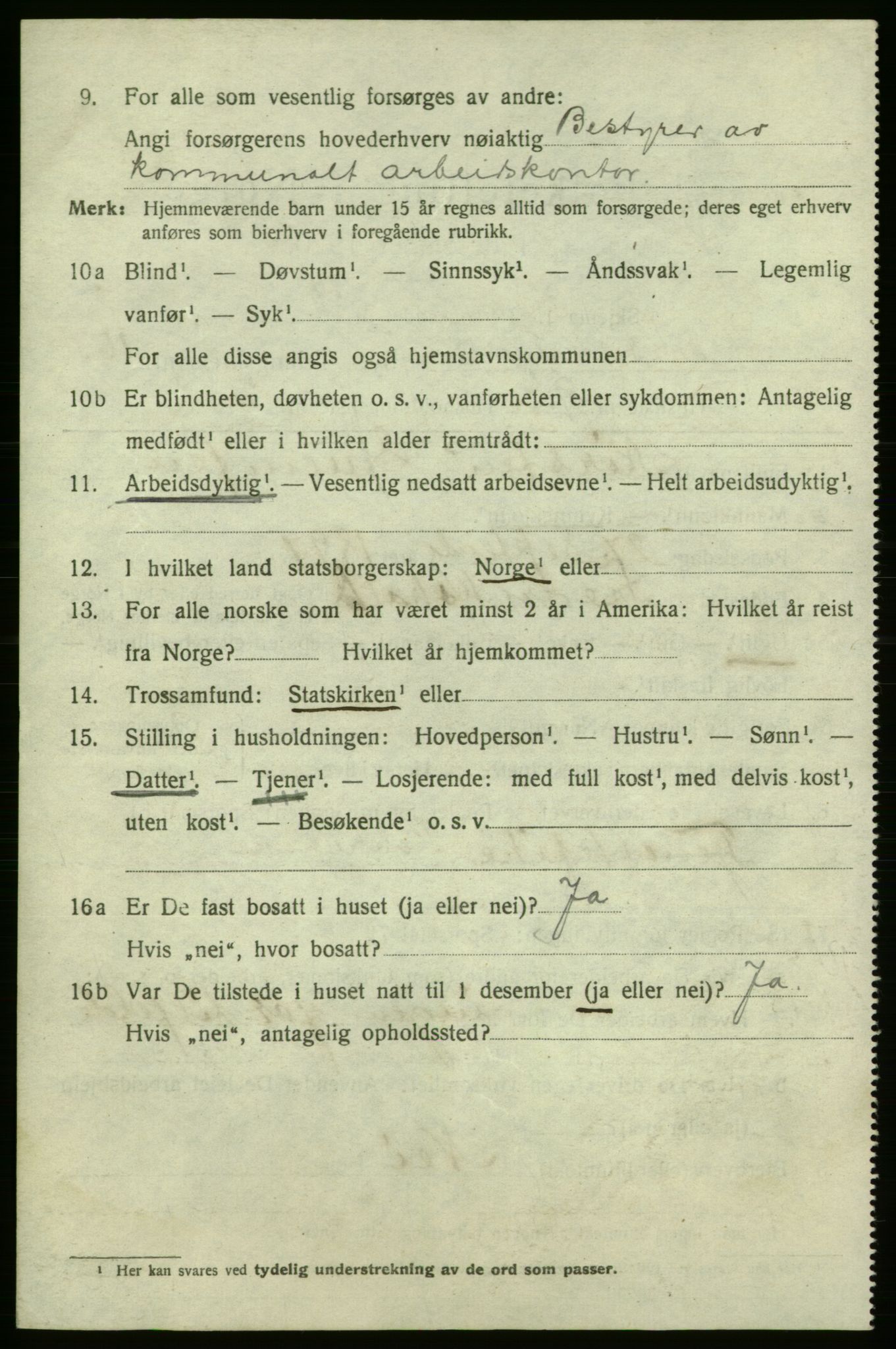 SAO, 1920 census for Fredrikshald, 1920, p. 25110