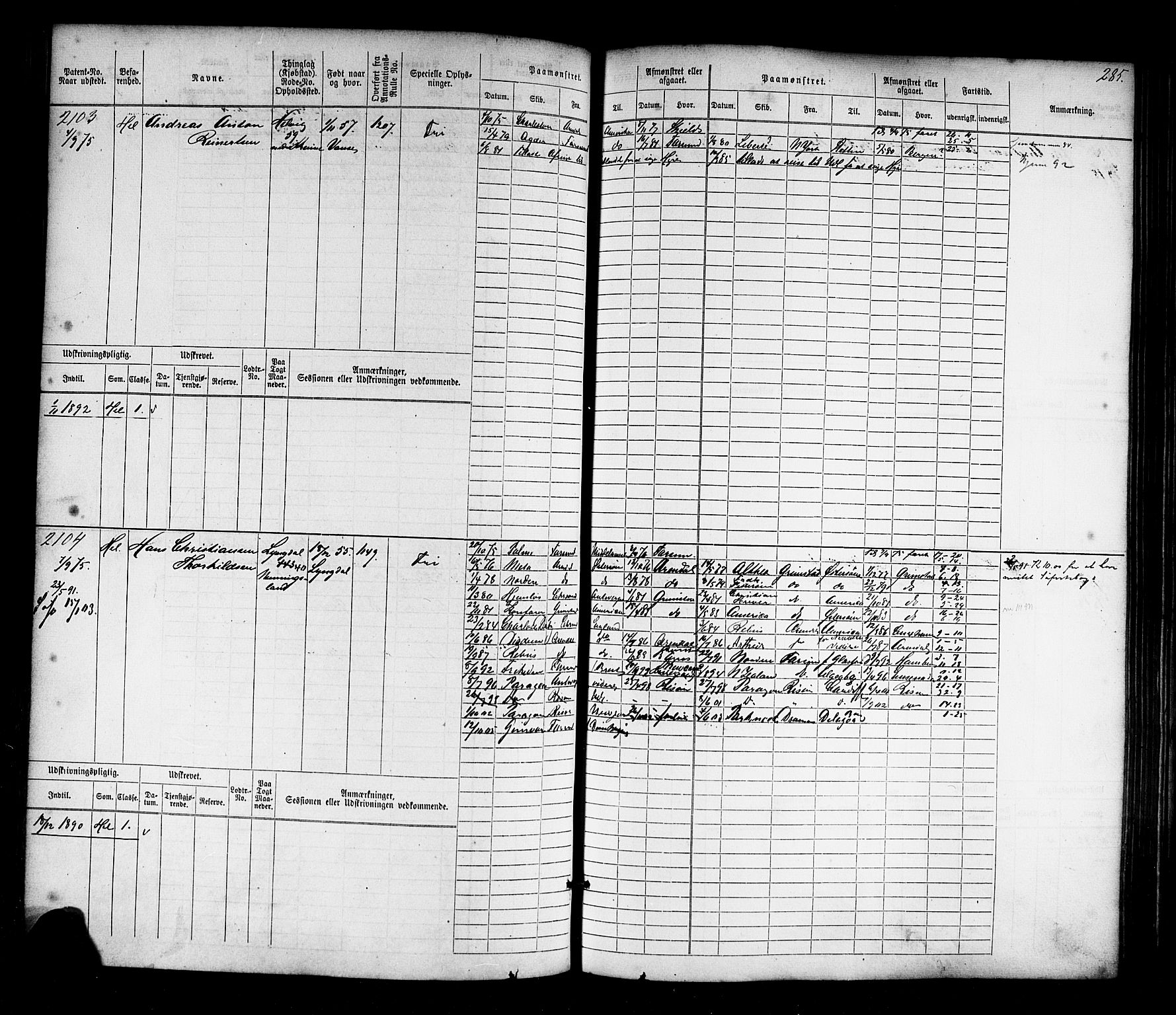 Farsund mønstringskrets, AV/SAK-2031-0017/F/Fb/L0017: Hovedrulle nr 1537-2300, Z-9, 1868-1904, p. 297