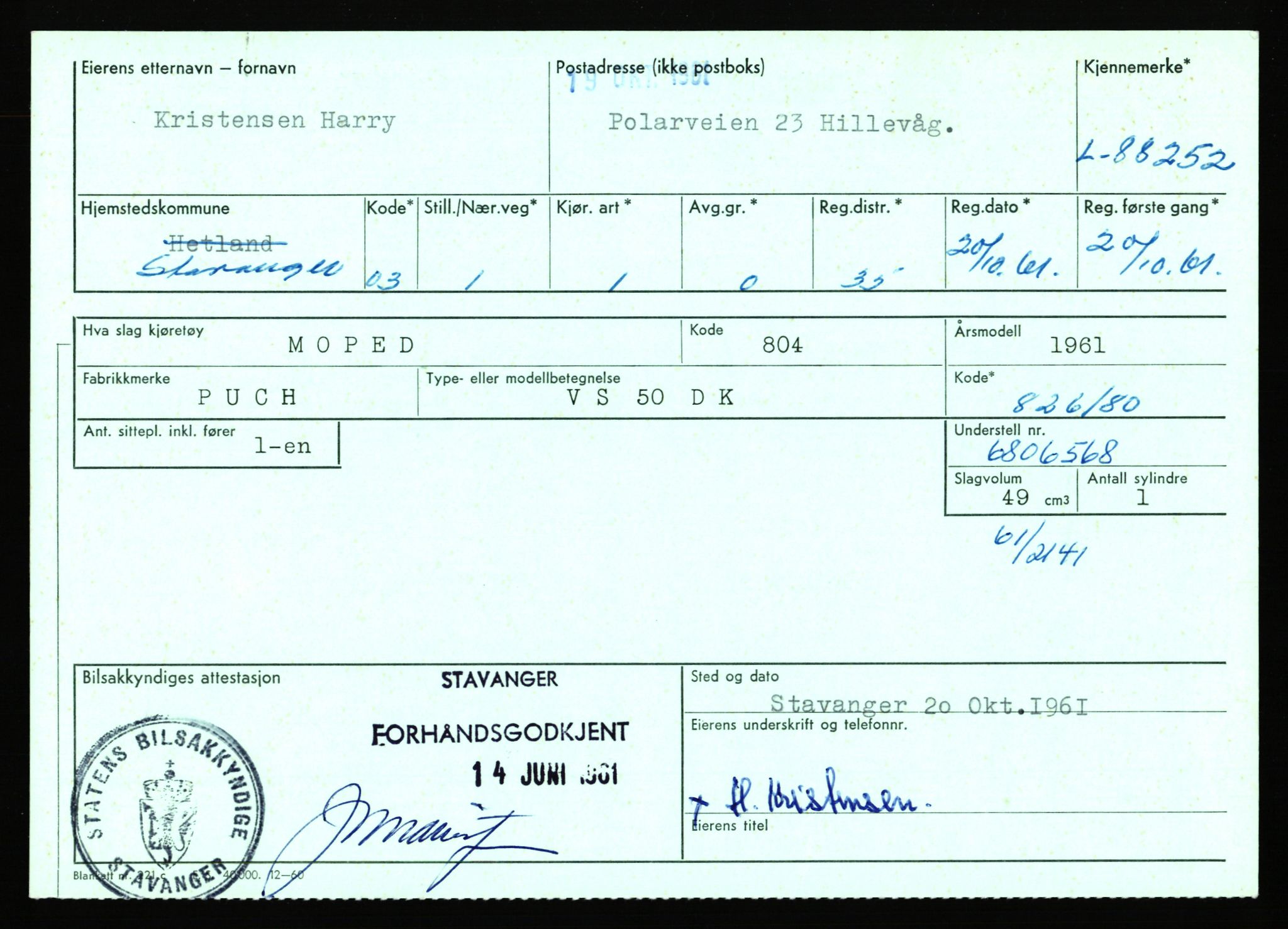 Stavanger trafikkstasjon, AV/SAST-A-101942/0/F/L0074: L-86500 - L-88799, 1930-1971, p. 1828