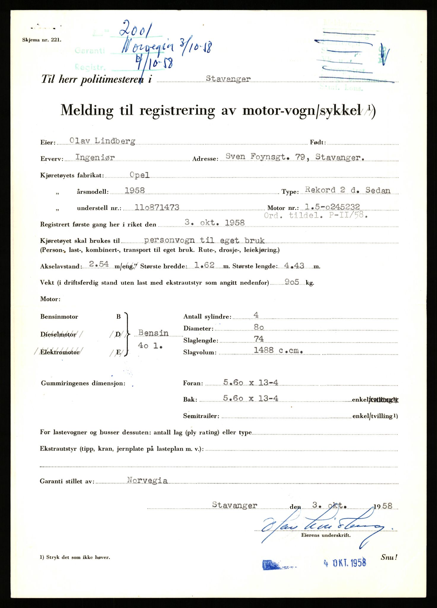 Stavanger trafikkstasjon, AV/SAST-A-101942/0/F/L0006: L-1700 - L-2149, 1930-1971, p. 1237