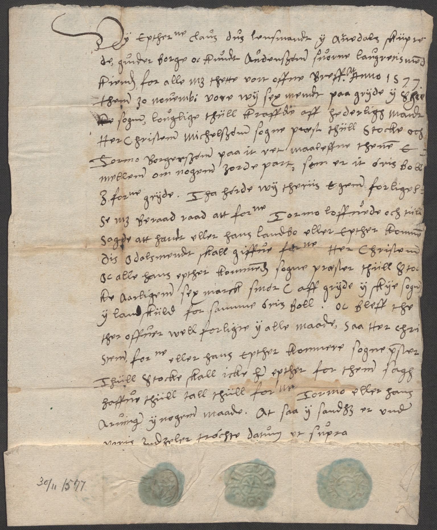 Riksarkivets diplomsamling, AV/RA-EA-5965/F15/L0021: Prestearkiv - Vestfold, 1573-1858, p. 169