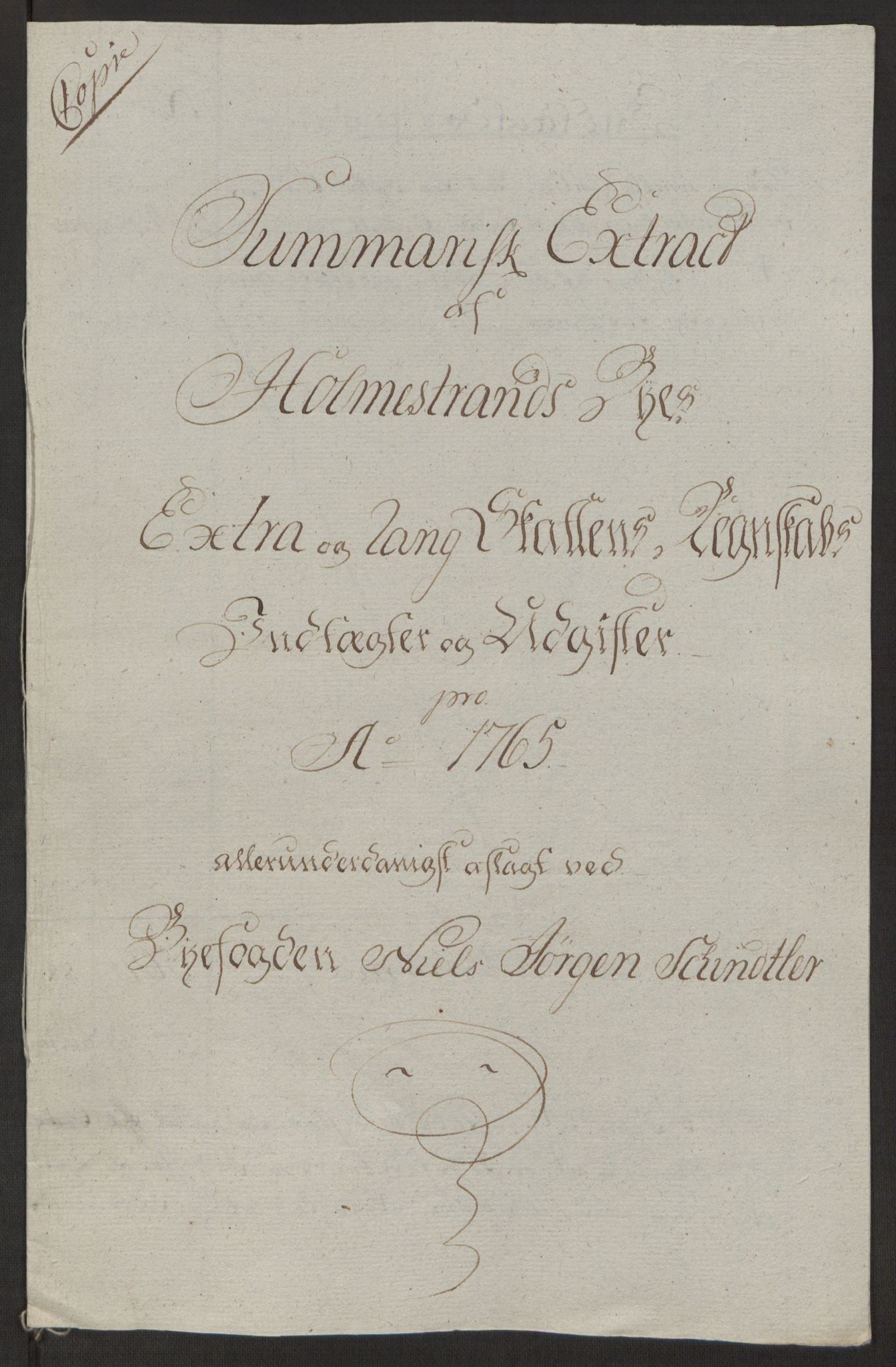 Rentekammeret inntil 1814, Reviderte regnskaper, Byregnskaper, AV/RA-EA-4066/R/Rh/L0163/0001: [H4] Kontribusjonsregnskap / Ekstraskatt, Holmestrand, 1762-1772, p. 188