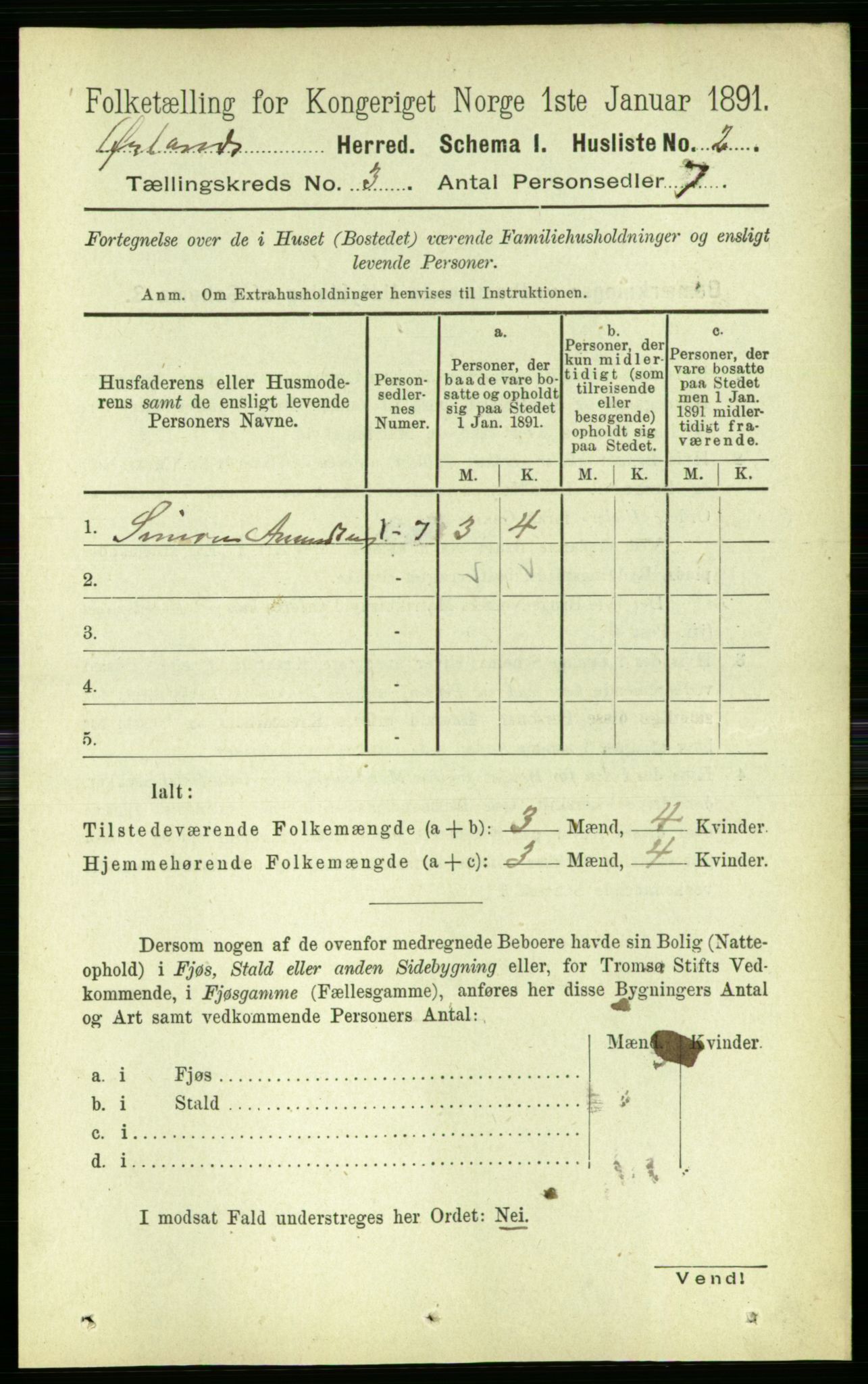 RA, 1891 census for 1621 Ørland, 1891, p. 926