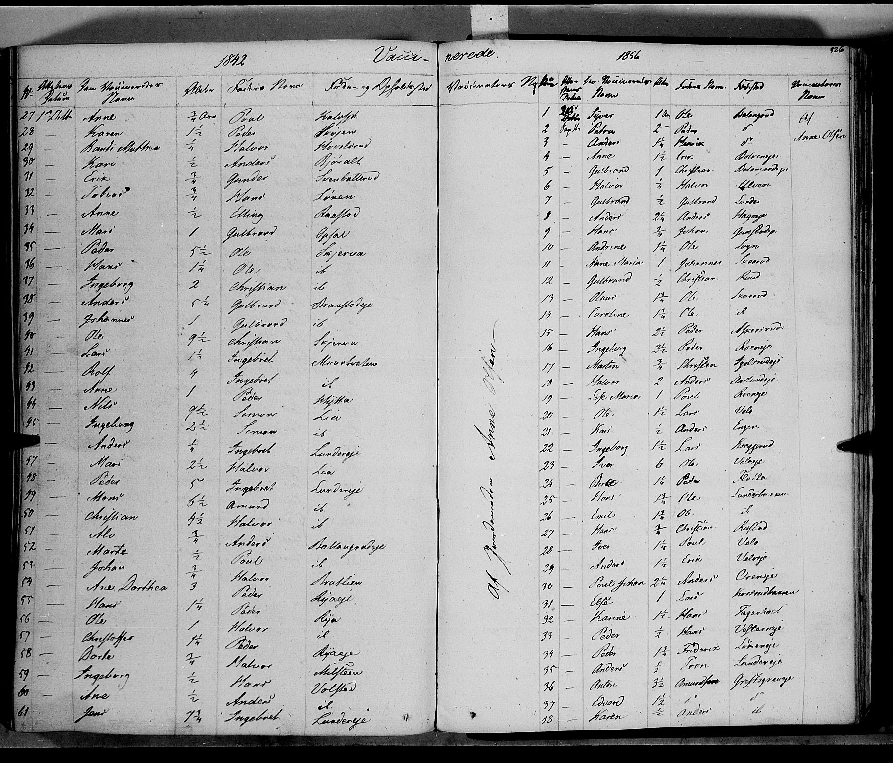 Jevnaker prestekontor, AV/SAH-PREST-116/H/Ha/Haa/L0006: Parish register (official) no. 6, 1837-1857, p. 326