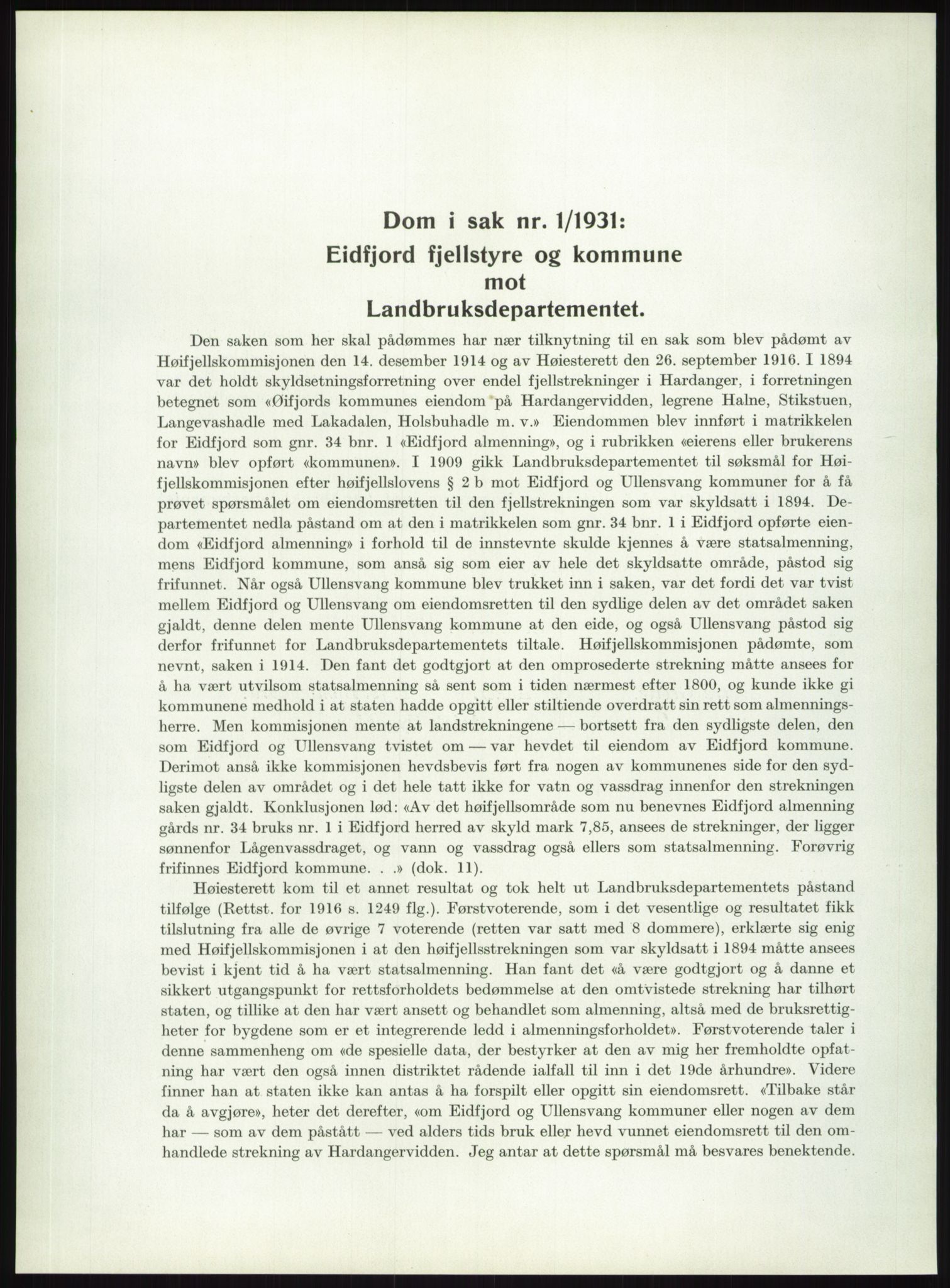 Høyfjellskommisjonen, AV/RA-S-1546/X/Xa/L0001: Nr. 1-33, 1909-1953, p. 863